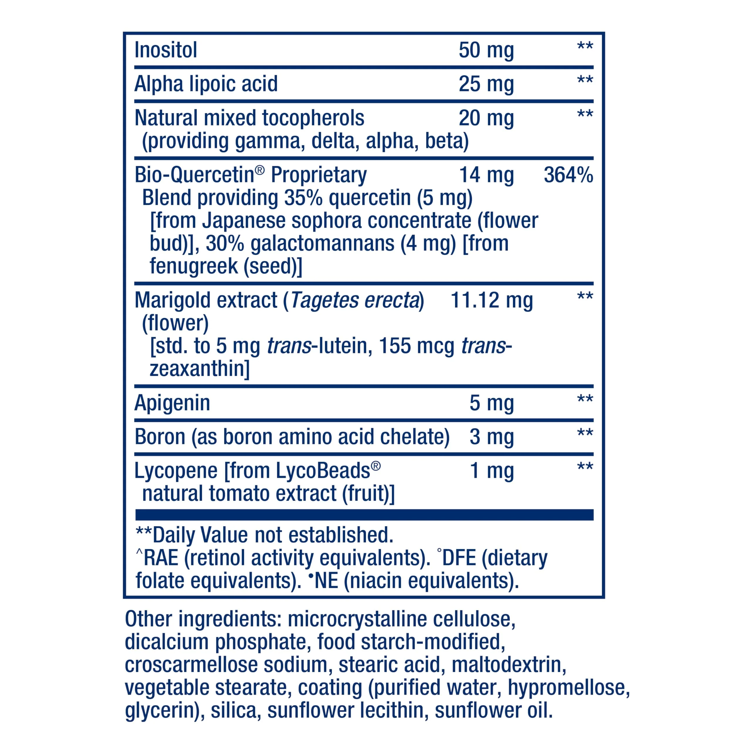 Life Extension One-Per-Day Multivitamin – Packed with Over 25 Vitamins, Minerals & Plant Extracts, Quercetin, 5-MTHF Folate & More – 1-Daily, Non-GMO, Gluten-Free – 60 Tablets - Image 8