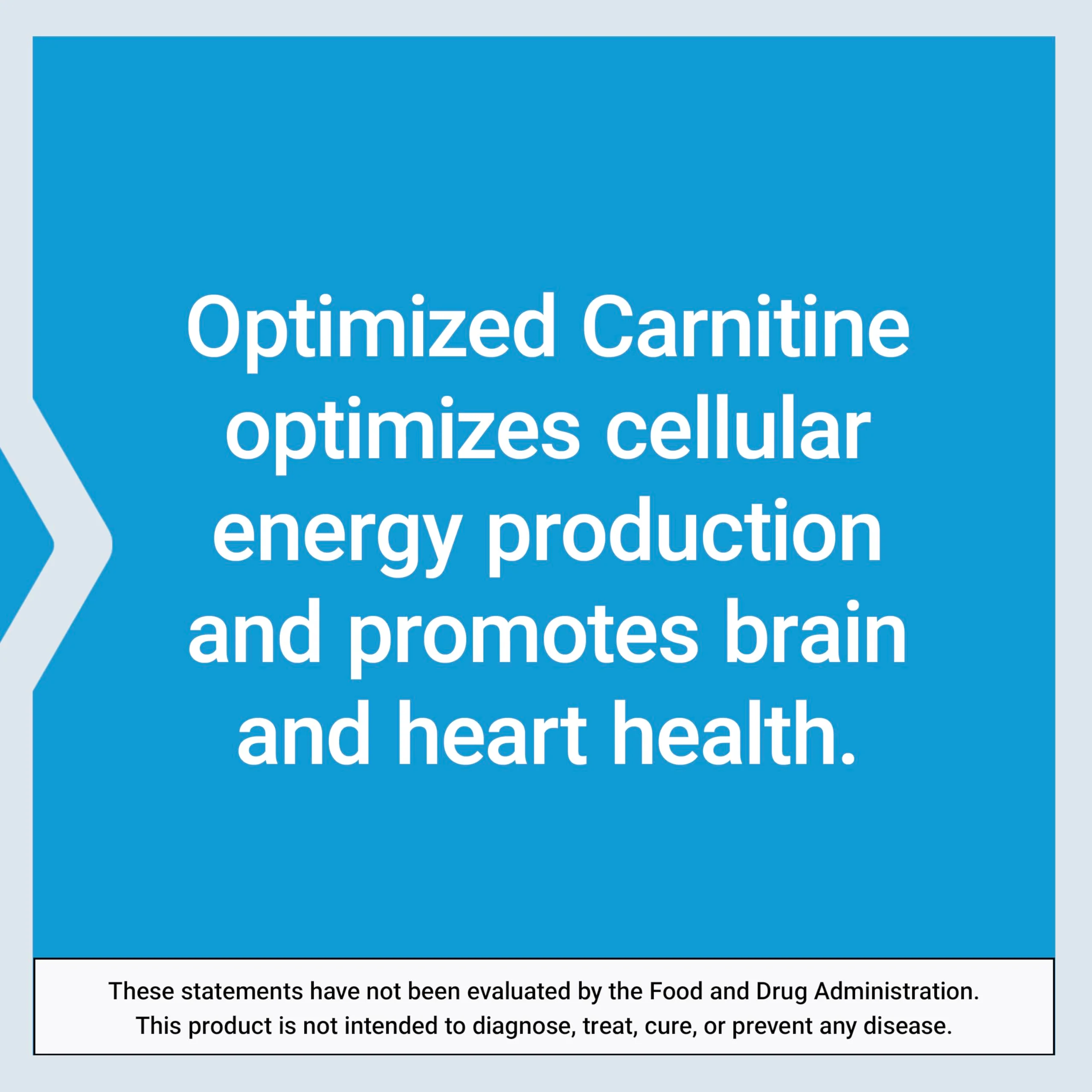 Life Extension Optimized Carnitine, Three Forms of L-carnitine, Promotes Heart & Brain Health, Gluten Free, Non-GMO, Vegetarian, 60 Capsules - Image 5