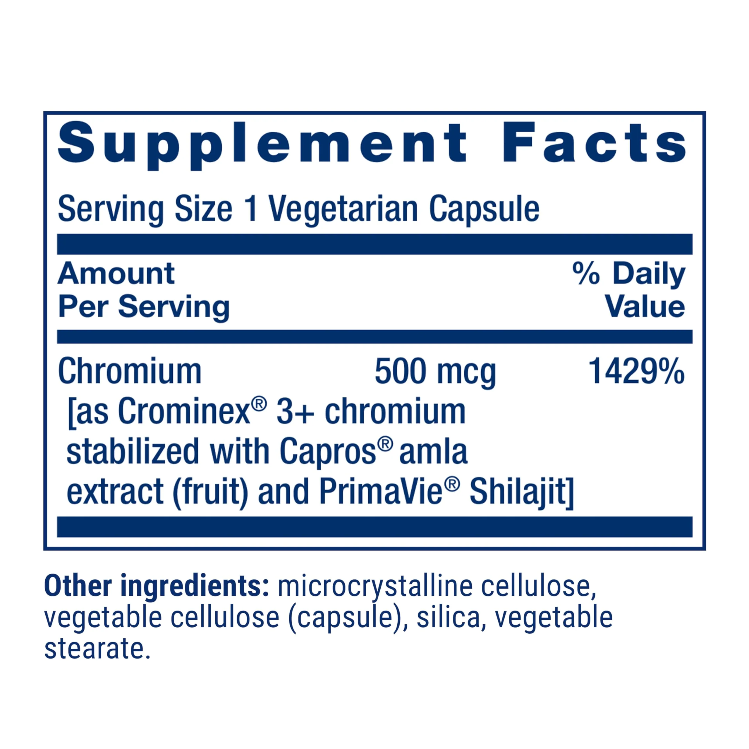 Life Extension Optimized Chromium with Crominex 3+ 500 mcg, Metabolism Health, Healthy Balance, Vegetarian, Gluten Free, Non-GMO, 500 mcg, 60 Vegetarian Capsules - Image 7