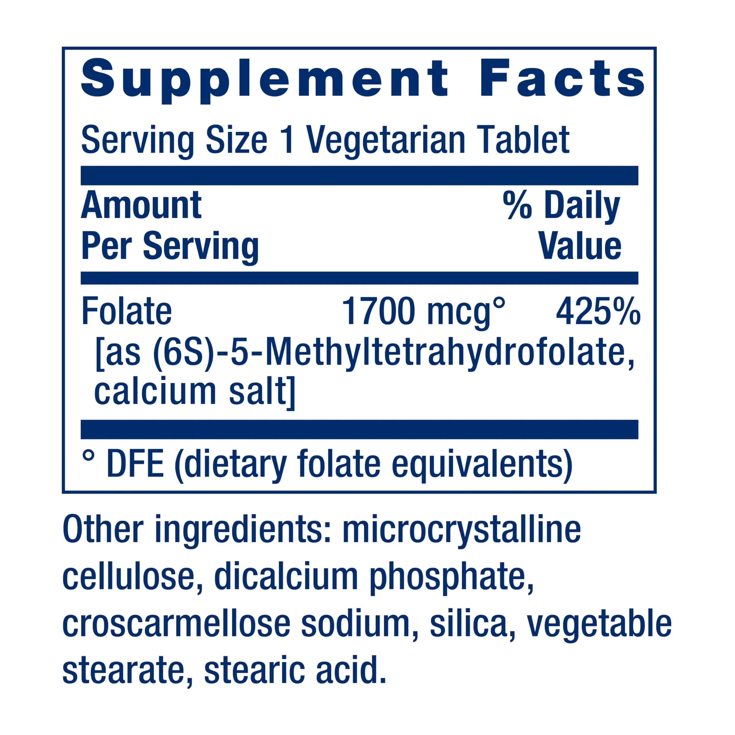Life Extension Optimized Folate – L-methylfolate – Heart & Brain Support, Healthy Homocysteine Levels – Non-GMO, Gluten-Free, Vegetarian – 1700 mcg DFE, 100 Vegetarian Tablets - Image 8