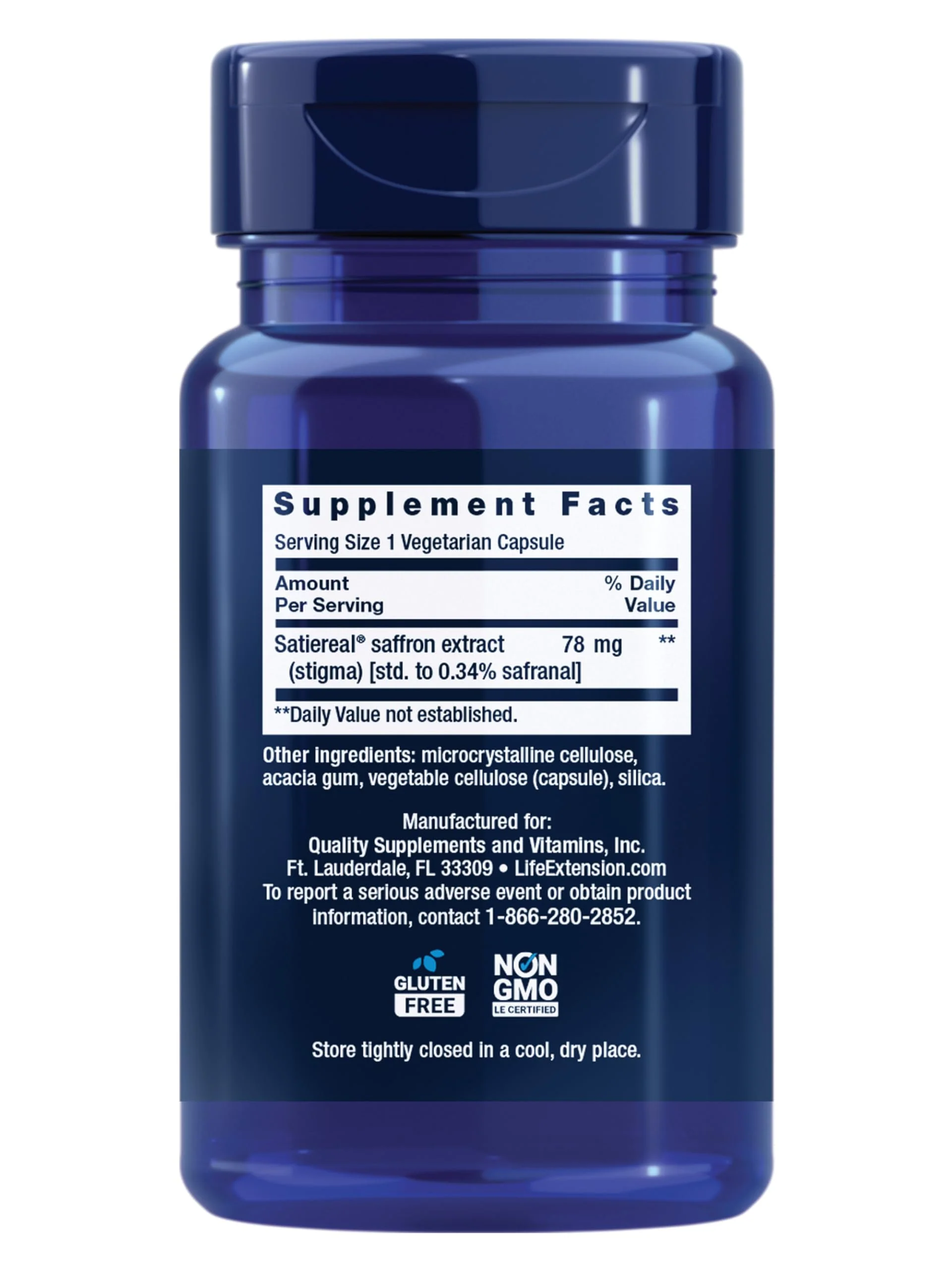Life Extension Optimized Saffron, Saffron Extract, Saffron Supplement That Helps You Fight The urge to Snack, Non-GMO, Gluten-Free, Vegetarian, 60 Vegetarian Capsules - Image 9