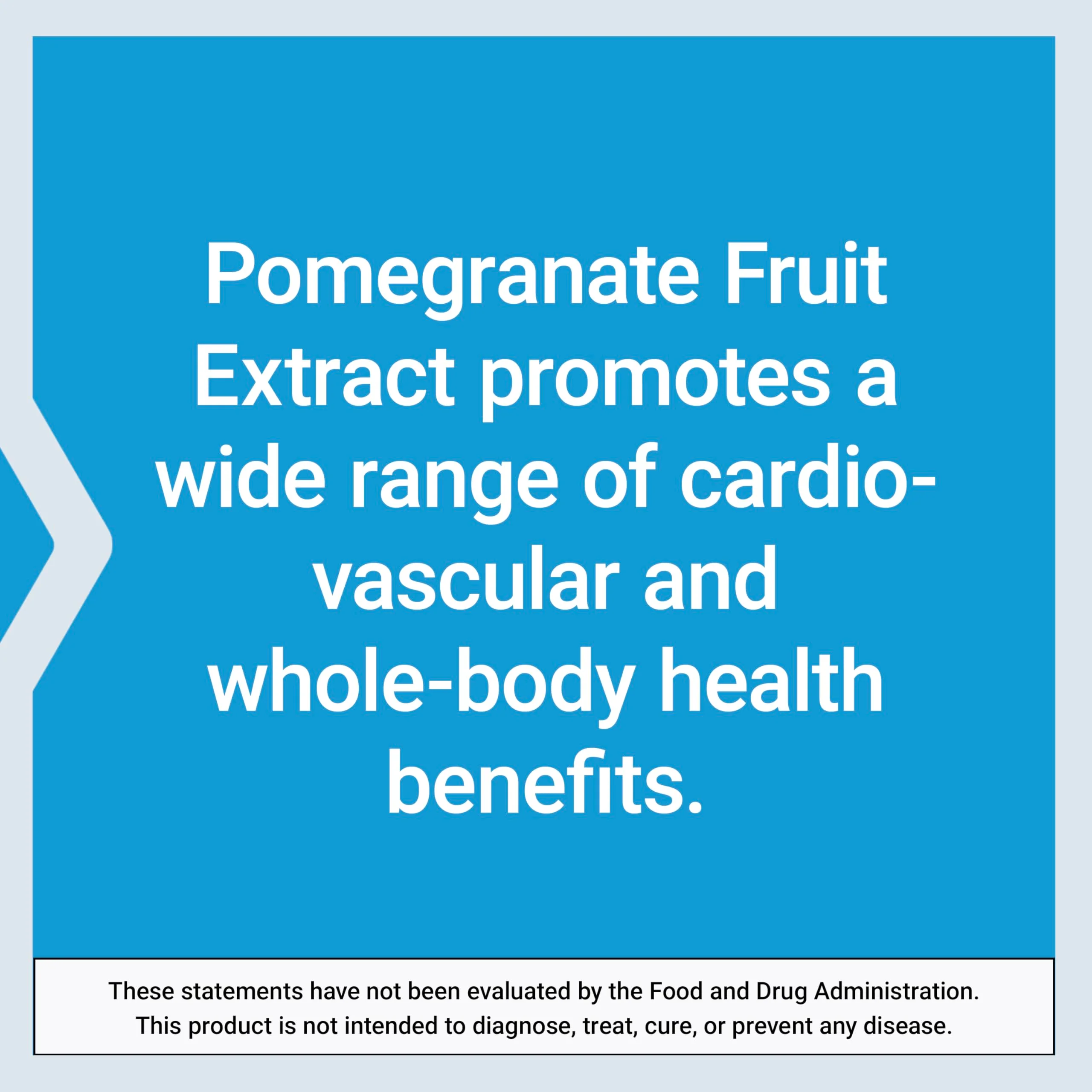 Life Extension Pomegranate Fruit Extract, 500 mg, antioxidant polyphenols for Cardiovascular Health, superfood, Gluten Free, Non-GMO, Vegetarian, 30 Capsules - Image 6