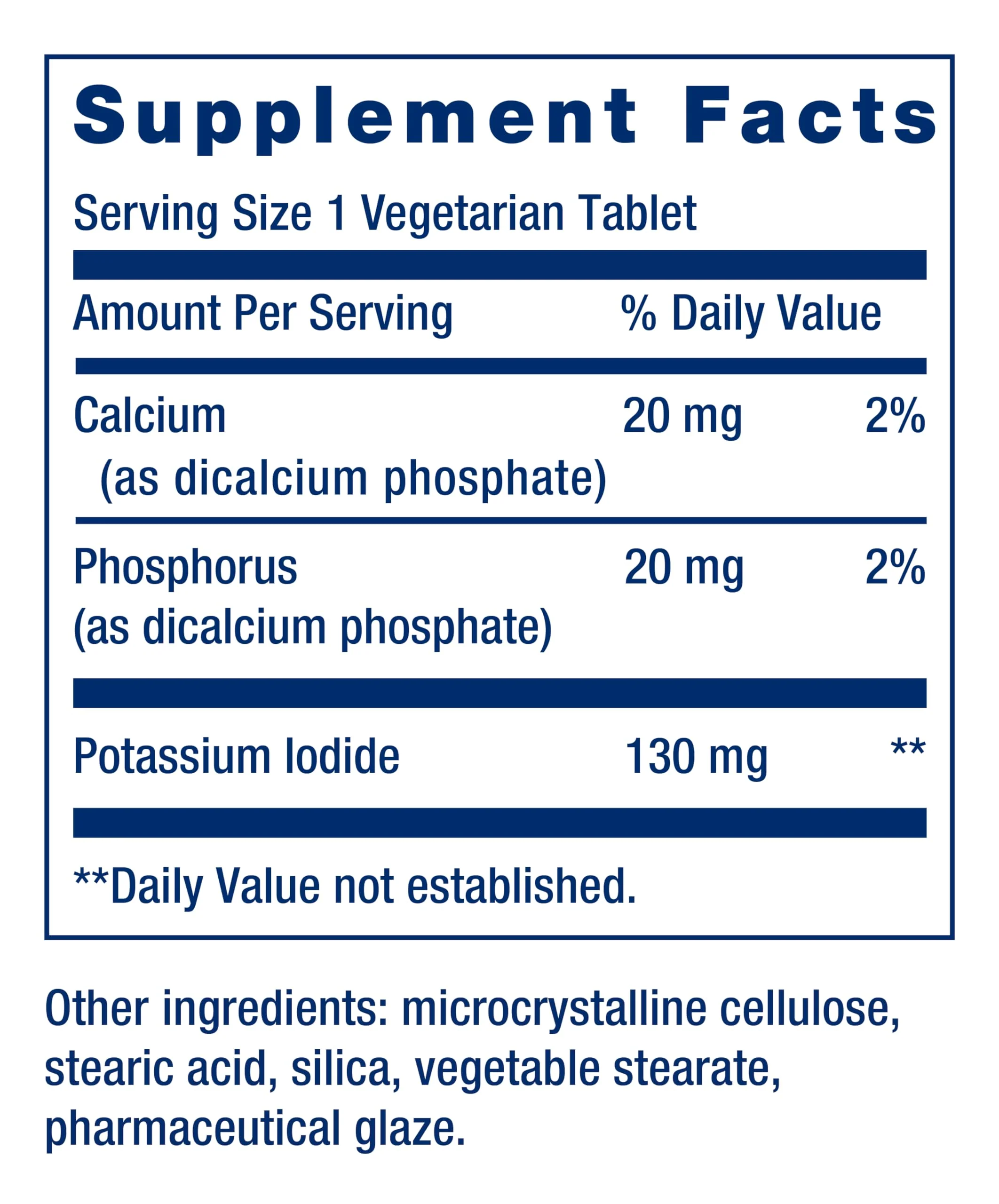 Life Extension Potassium Iodide 130mg 14 Tablets - Image 9