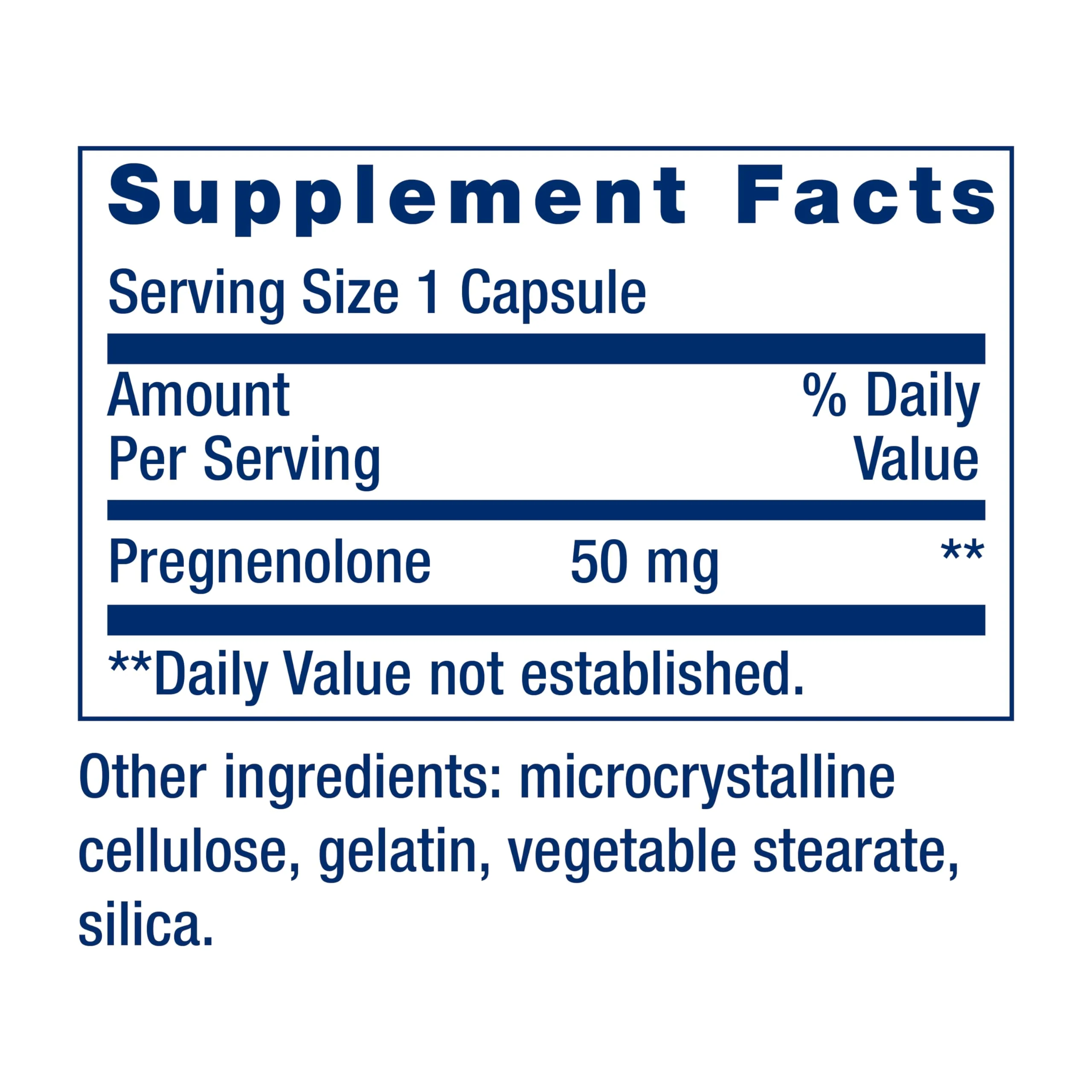 Life Extension Pregnenolone, neurohormone, Promotes Memory Health and Brain Plasticity, Gluten-Free, Non-GMO, 100 Capsules - Image 9