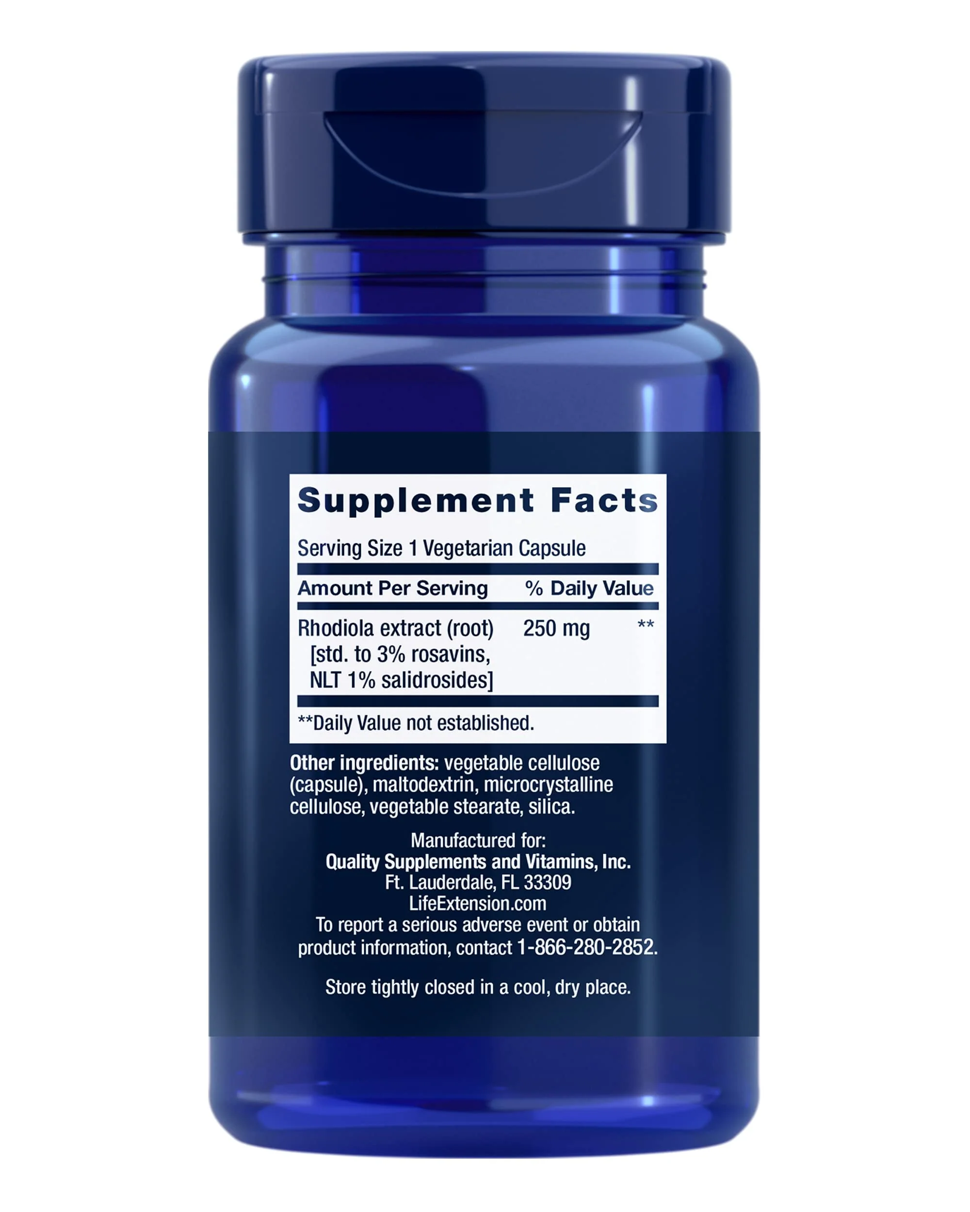 Life Extension Rhodiola Extract, Rhodiola rosea Supplement, standardized Extract, Promotes Physical and Mental Performance, Gluten-Free, Non-GMO, Vegetarian, 250 mg, 60 Capsules - Image 9