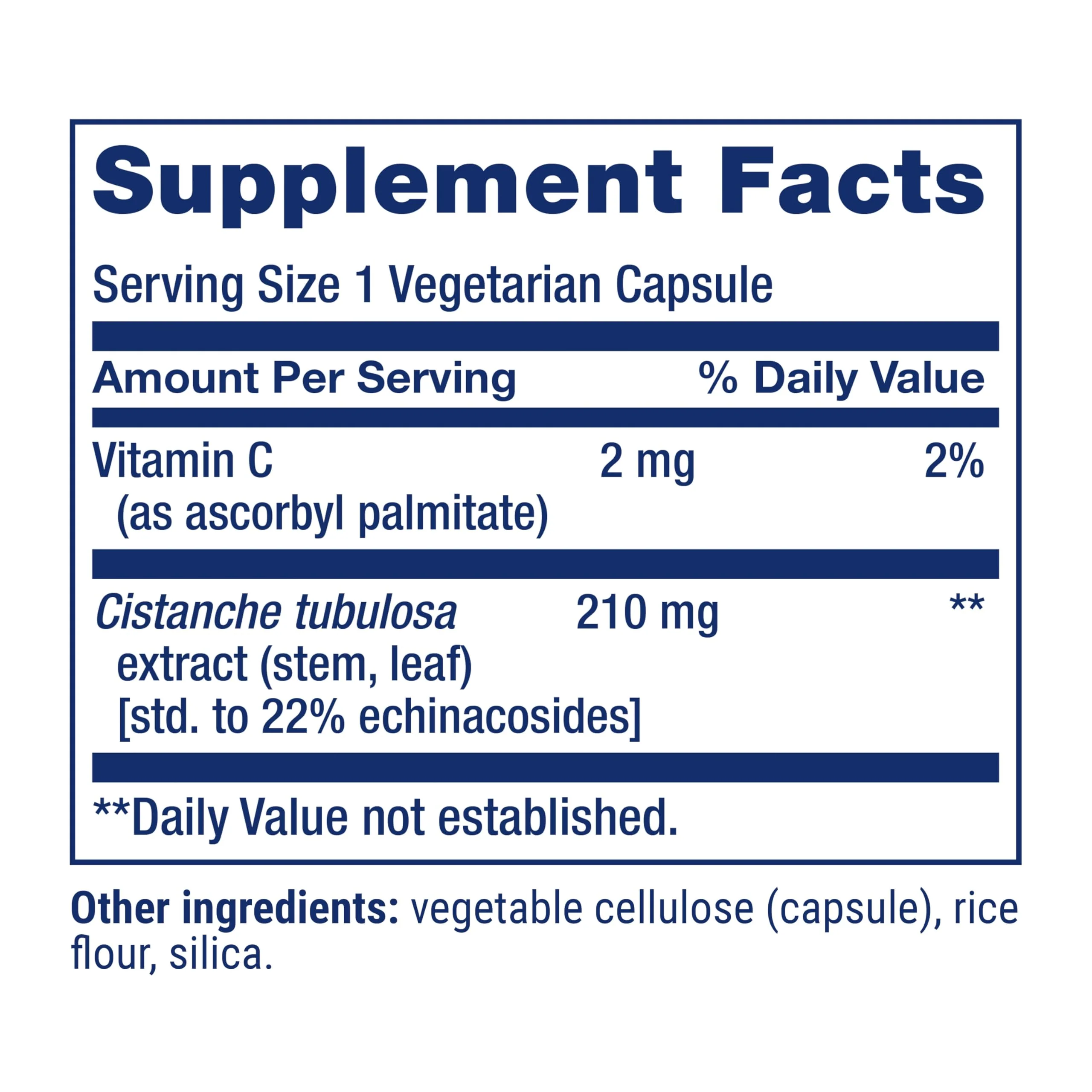 Life Extension Standardized Cistanche, C. tubulosa, Vitamin C, Immune Support, Blood Pressure Support, Cardiovascular Health, Healthy Aging, Gluten Free, Non-GMO, Vegetarian, 30 Capsules - Image 8