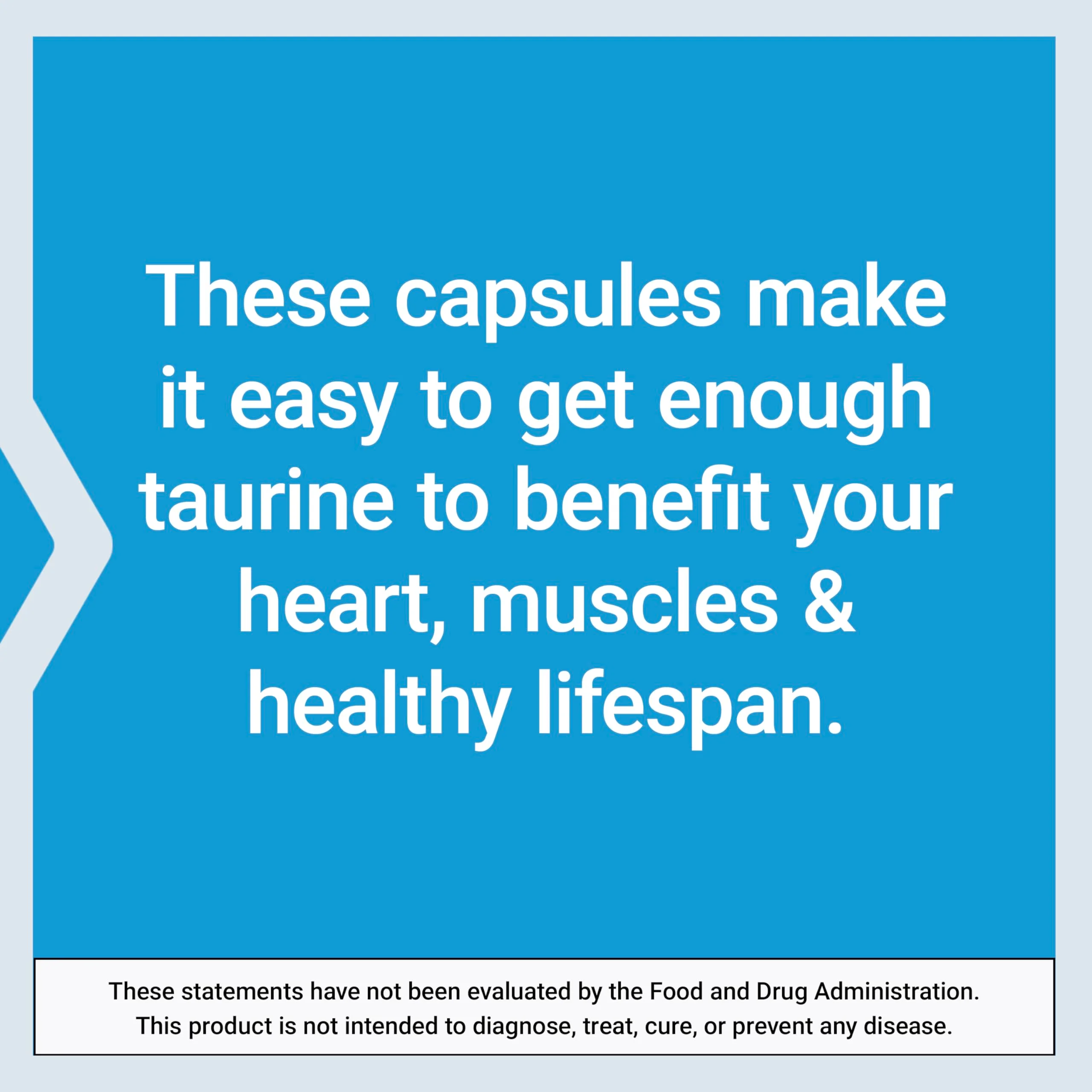 Life Extension Taurine, Pure Taurine Amino Acid Supplement, Heart, Liver and Brain Health, Longevity, Muscle and Exercise, 1000 mg dose, Non-GMO, Gluten-Free - Two Pack - 90 Vegetarian Capsules x 2 - Image 6