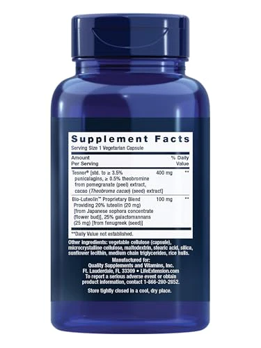 Life Extension Testosterone Elite, Testosterone Supplement, Male Health Support Supplement, Pomegranate, Cacao, Luteolin, Non-GMO, Gluten-Free, Vegetarian, 30 Capsules - Image 10