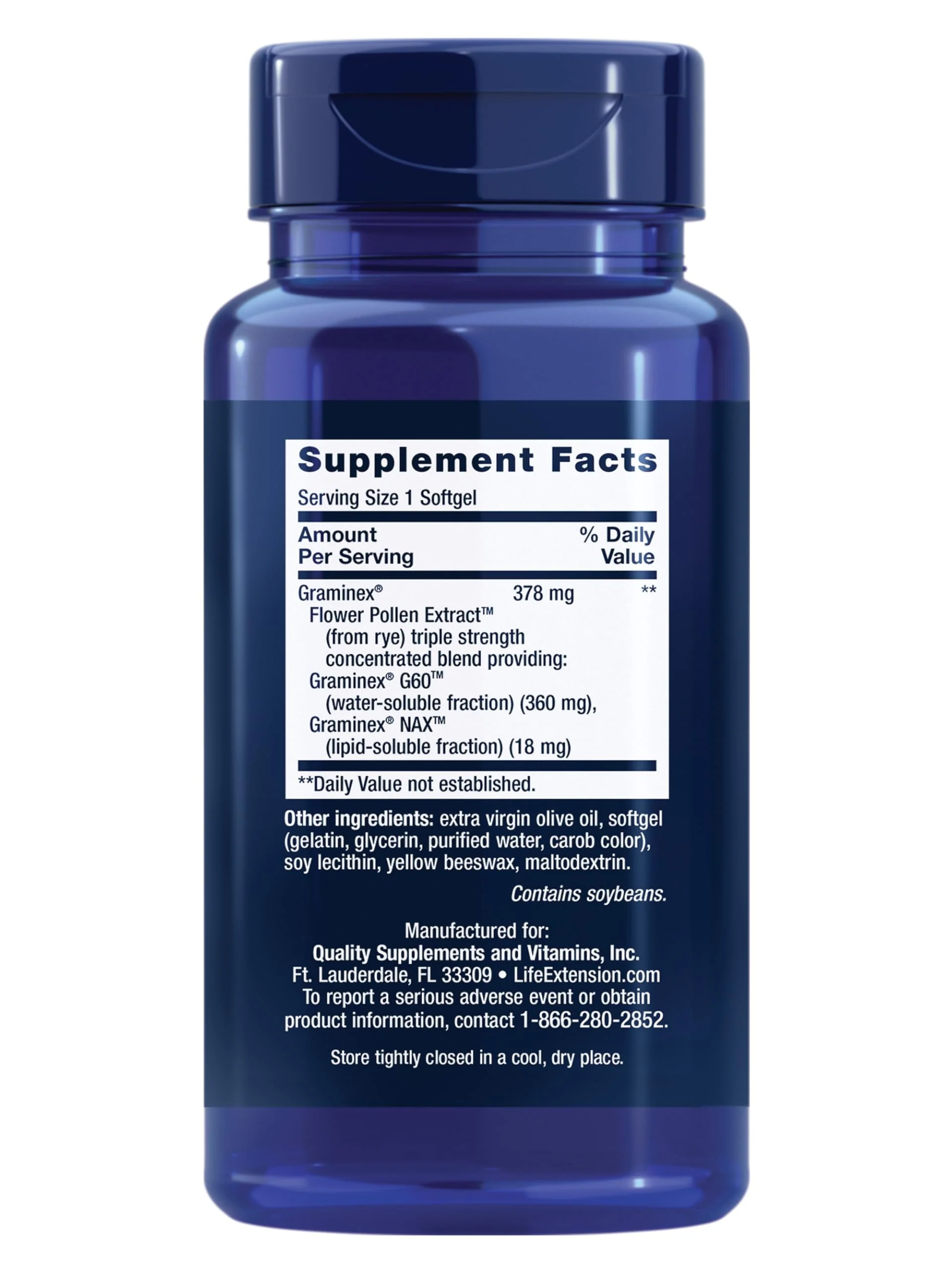 Life Extension Triple Strength ProstaPollen™, Prostate Health, Prostate Function, Flower Pollen Extract, Gluten Free, 30 softgels - Image 9