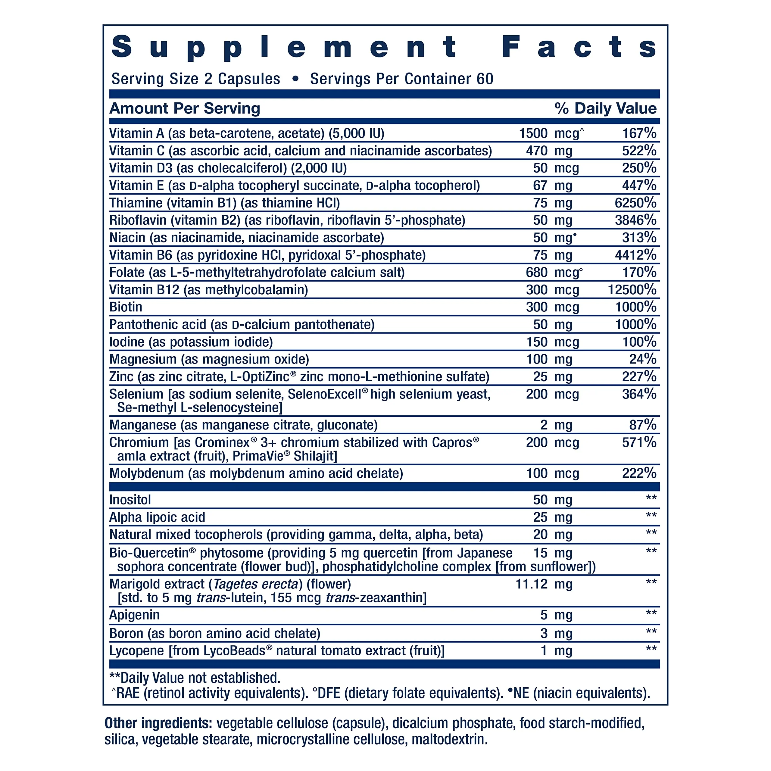 Life Extension Two-Per-Day Multivitamin, Vitamins B, C, D, zinc, 25 Vitamins, Minerals & extracts, 120 Capsules Bundle with N-Acetyl-L-Cysteine (NAC) 600 mg, 60 Capsules - Image 6