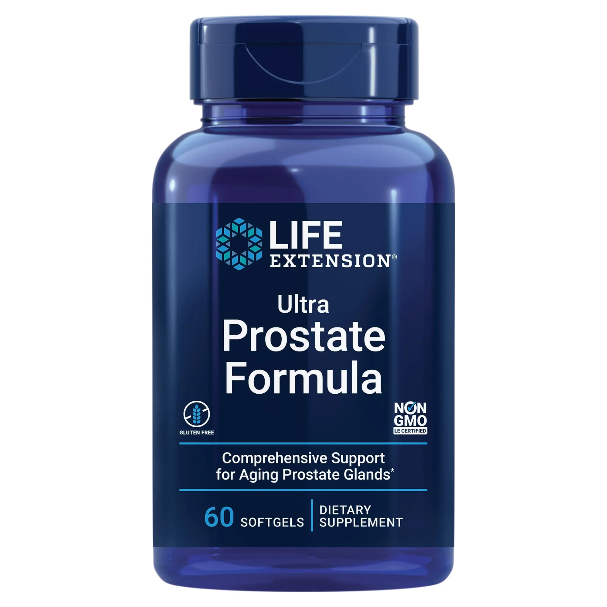 Life Extension Ultra Prostate Formula - Men’s Prostate Health Supplement with Beta Sitosterol, Saw Palmetto, Lycopene, Pumpkin Seed - 60 Softgels