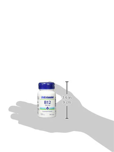Life Extension Vitamin B12 Methylcobalamin 500mcg - Vitamin B12 Supplement for General Energy and Brain Health - SugarFree Vegetarian Lozenges Dissolve in Your Mouth/Once Daily - 100 Count (Pack of 2) - Image 2