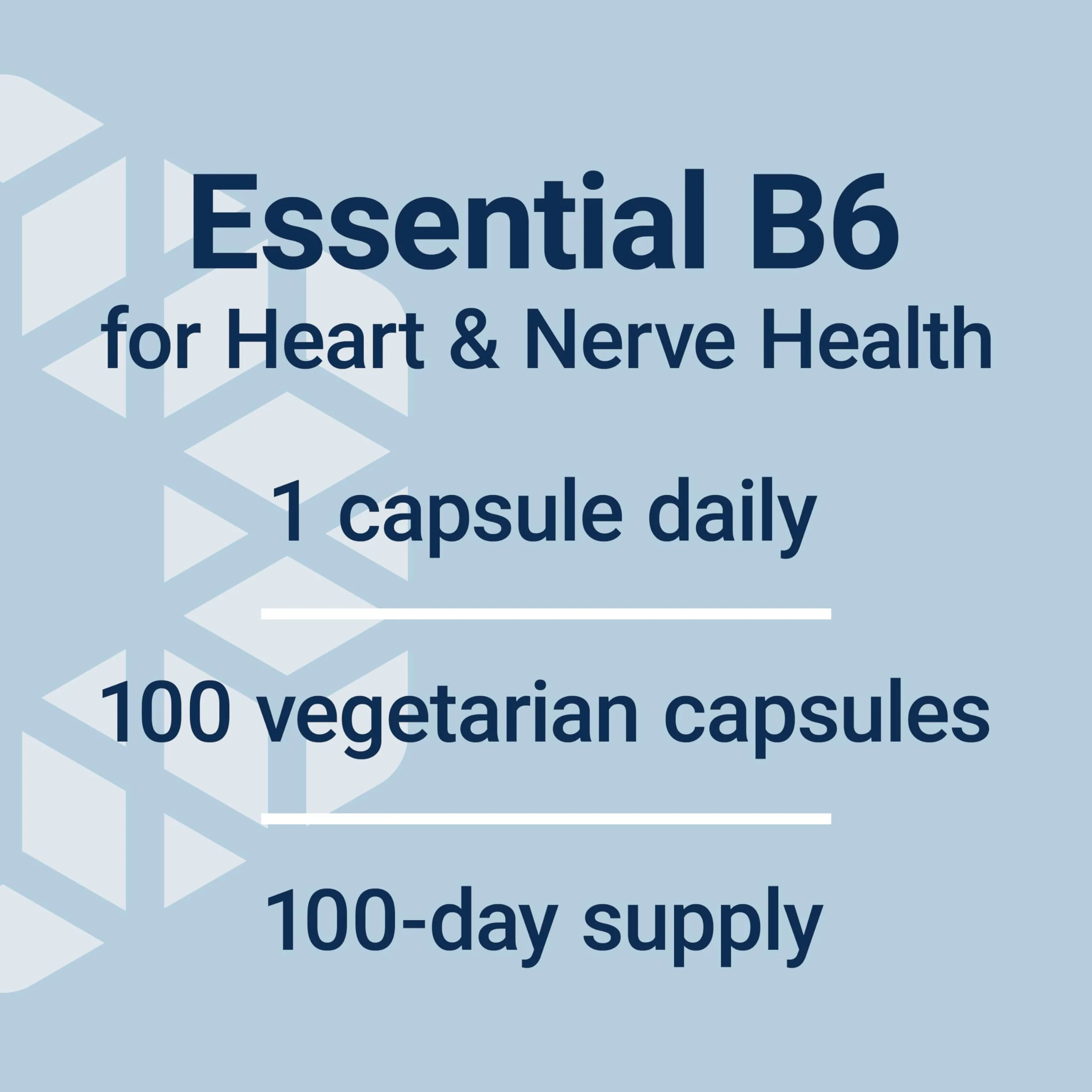 Life Extension Vitamin B6, 250 mg, high Potency, Cardiovascular Health, neurological Health, Eye Health, Healthy Kidney Function, Gluten-Free, Non-GMO, Vegetarian, 100 Capsules - Image 6