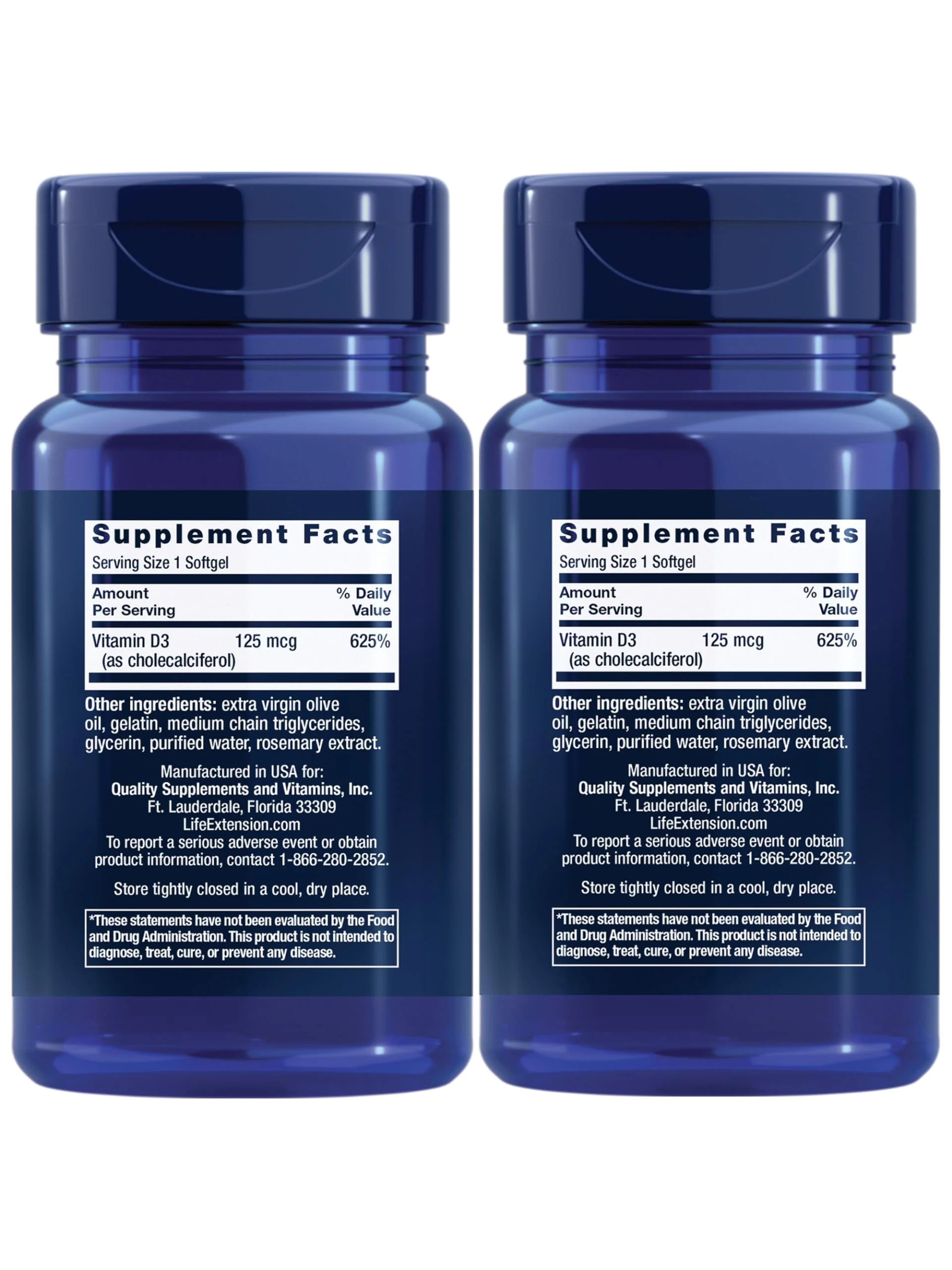 Life Extension Vitamin D3 125 Mcg (5000 Iu) – Promotes Bone Health, Brain Health and Immune Function – Non-GMO – Gluten-Free – Two Pack – 2 x 60 Softgels - Image 9