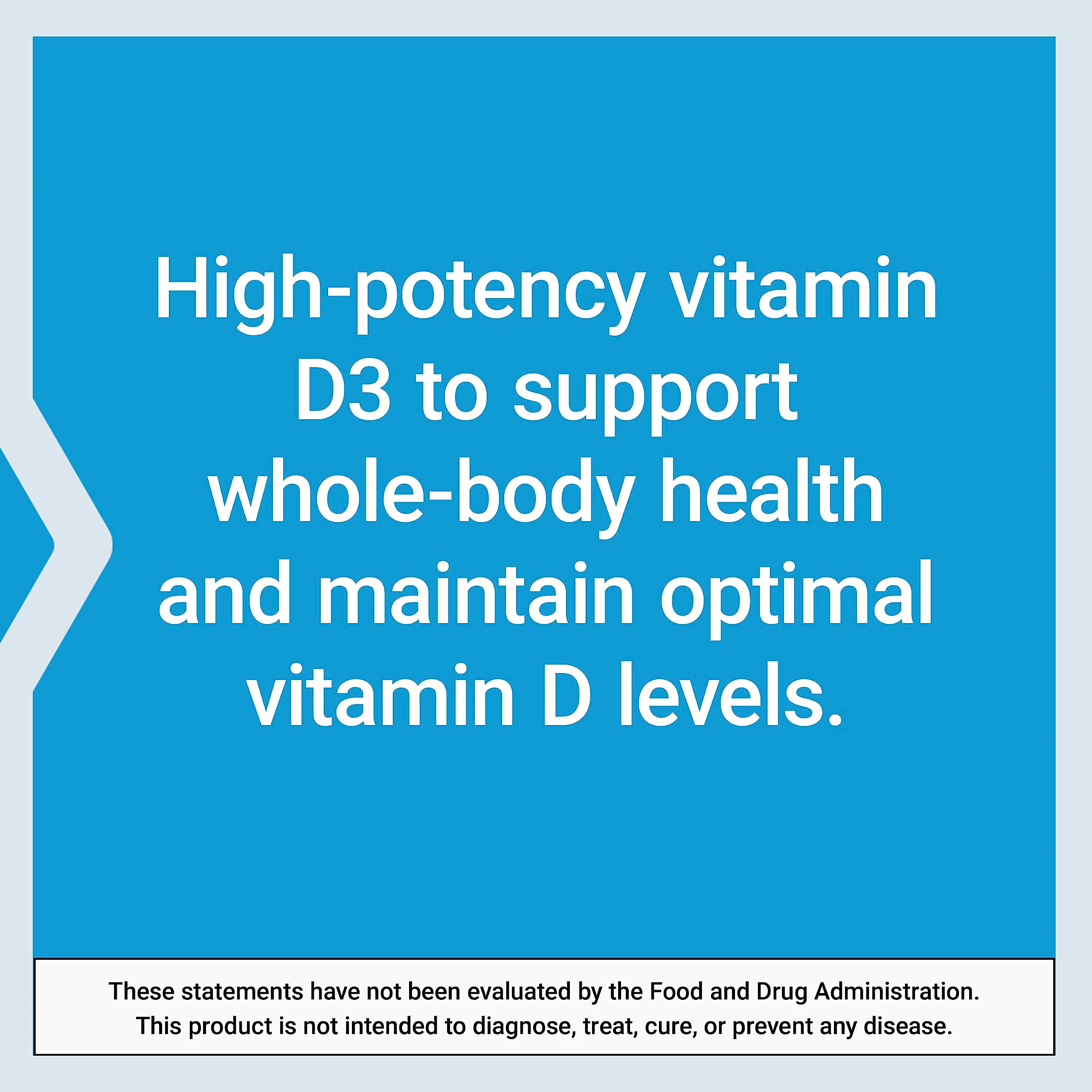 Life Extension Vitamin D3 175 mcg (7000 IU), Immune System Support, Bone Health, Brain Performance, Gluten-Free, Non-GMO, Once Daily, Two-Month Supply, 60 softgels - Image 5