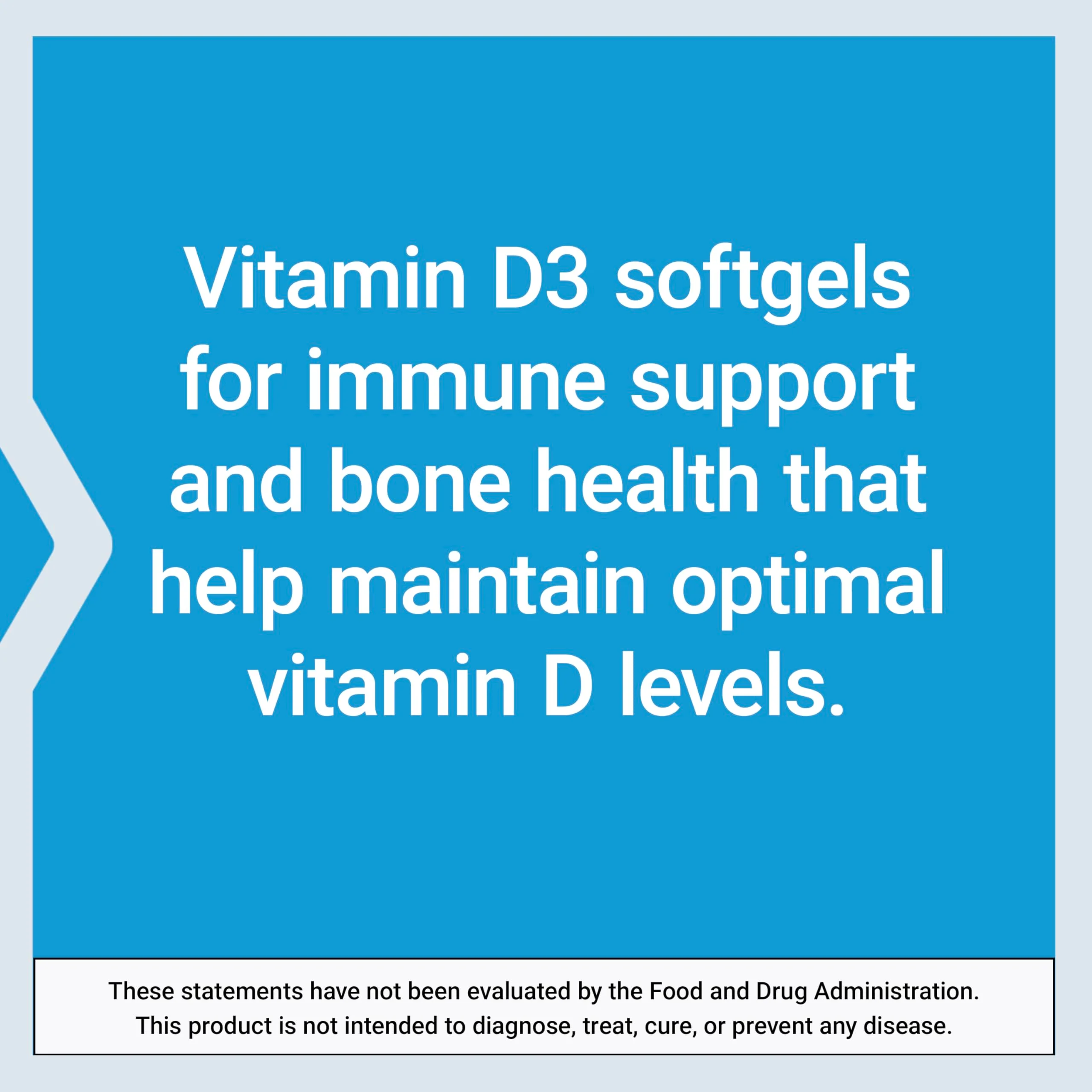 Life Extension Vitamin D3 25 mcg (1000 IU), Immune System Support, Bone Health, Whole-Body Health, Value Size, Gluten-Free, Non-GMO, 250 softgels - Image 5