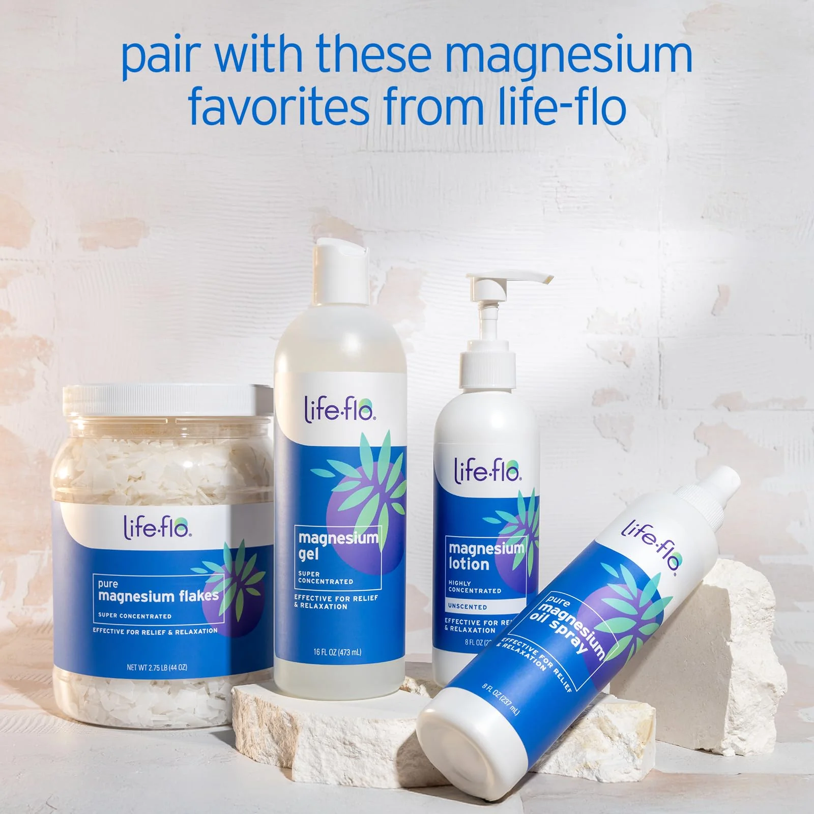LIFE-FLO Unscented Magnesium Lotion - Highly Concentrated Magnesium Lotion for Kids and Adults - Soothes Overworked Muscles, Joints When Massaged into the Skin - Hypoallergenic, 60-Day Guarantee - 8oz - Image 2
