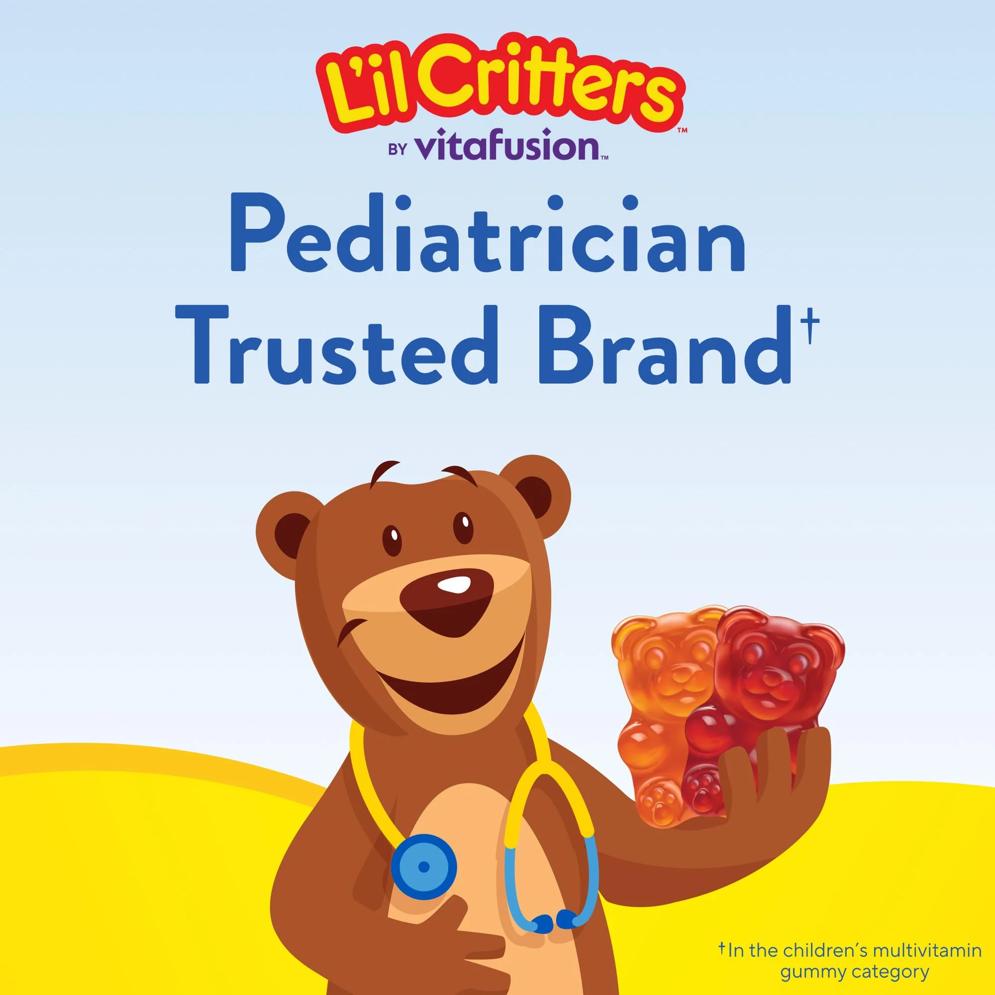L'il Critters Gummy Vites Daily Kids Multivitamins Assorted Fruit Flavors for Ages 2+ Toddlers & Kids, Gummy Vitamin with Vitamin C and D, 95-190 Day Supply, 190 Gummies - Image 3