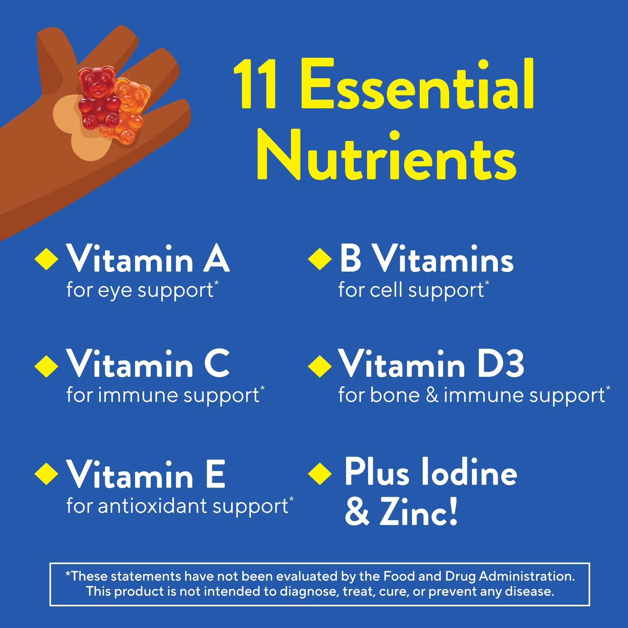 L'il Critters Gummy Vites Daily Kids Multivitamins Assorted Fruit Flavors for Ages 2+ Toddlers & Kids, Gummy Vitamin with Vitamin C and D, 95-190 Day Supply, 190 Gummies - Image 9