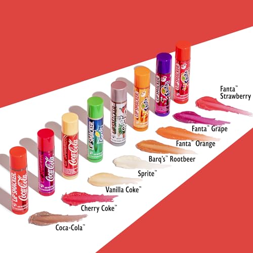 Lip Smacker Coca-Cola Flavored Balm, 8 Count, Flavors Coke, Cherry Vanilla Sprite, Root Beer, Orange Fanta, Grape Strawberry Fanta - Image 7