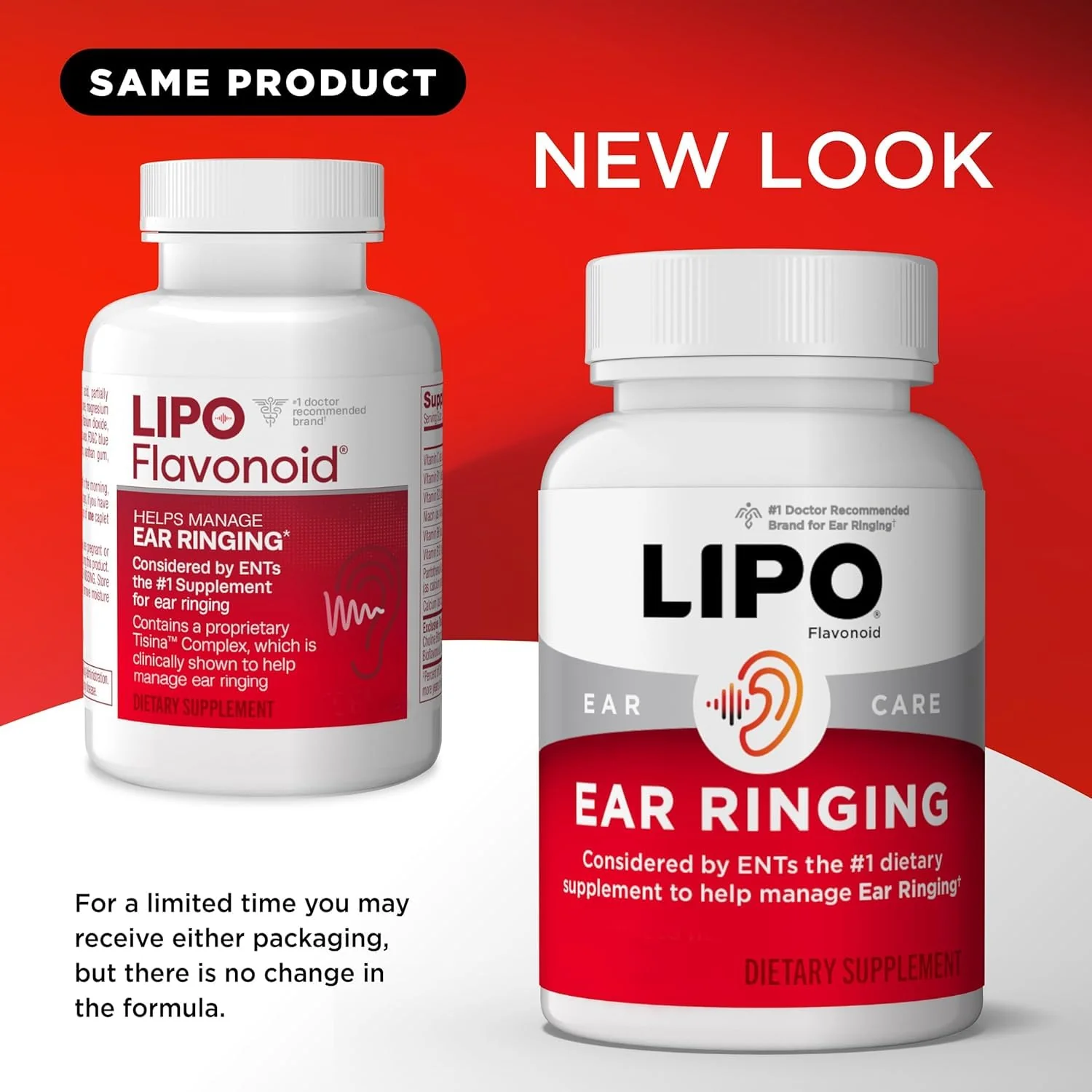 Lipo-Flavonoid Ear Ringing - Doctor-Recommended for Ringing Ears - Clinically Proven Lemon Bioflavonoid Complex with Vitamins C, B1, B2, B6, B12, & Calcium - 150 Caplets - Image 8