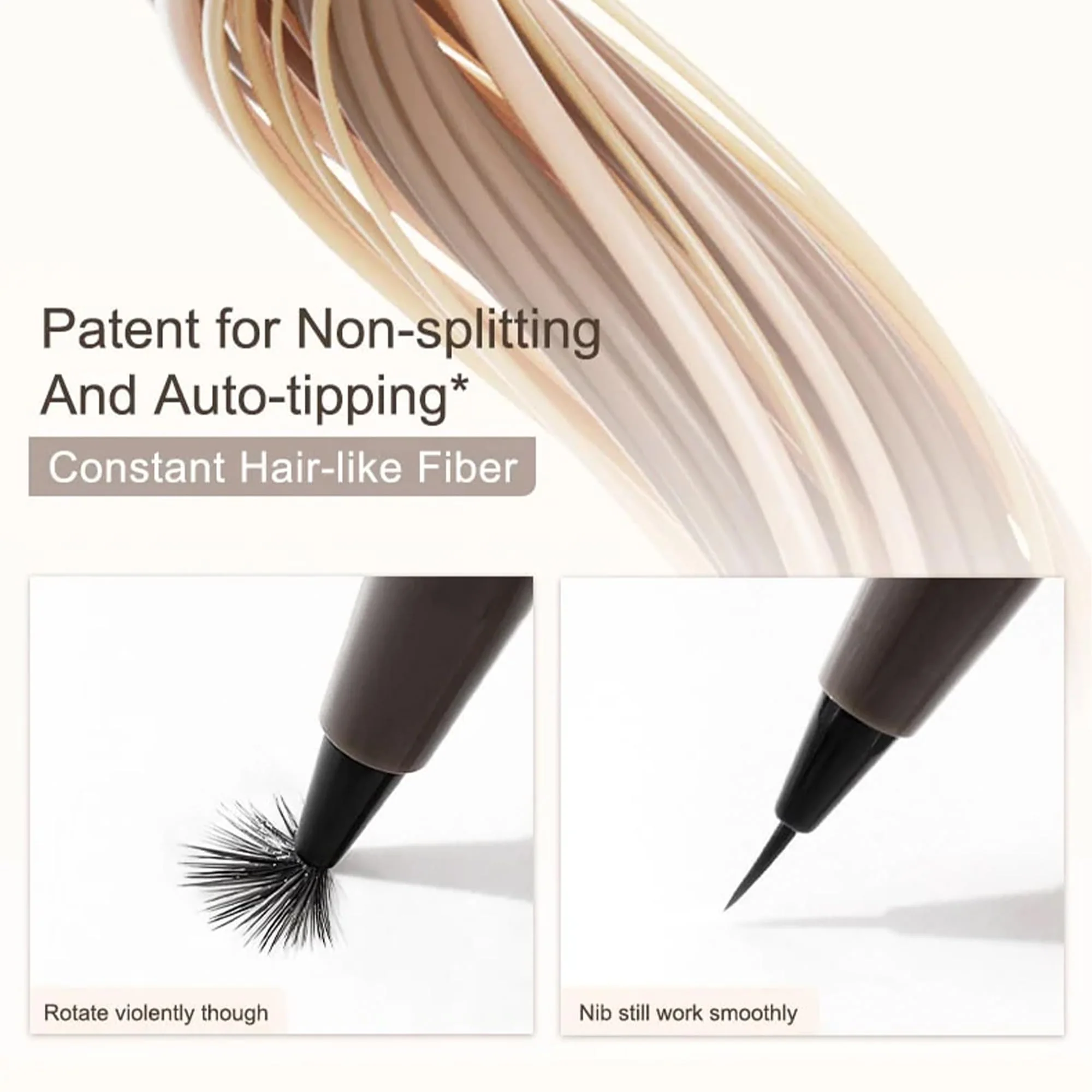 Liquid Eyeliner, Ultra Fine Liquid Eyeliner Waterproof with Smooth Strong Fibres, Smudge-proof, Longwearing, Smooth Eye Liners with Ultra-Fine Tip (#01 Black Upgrade) - Image 6