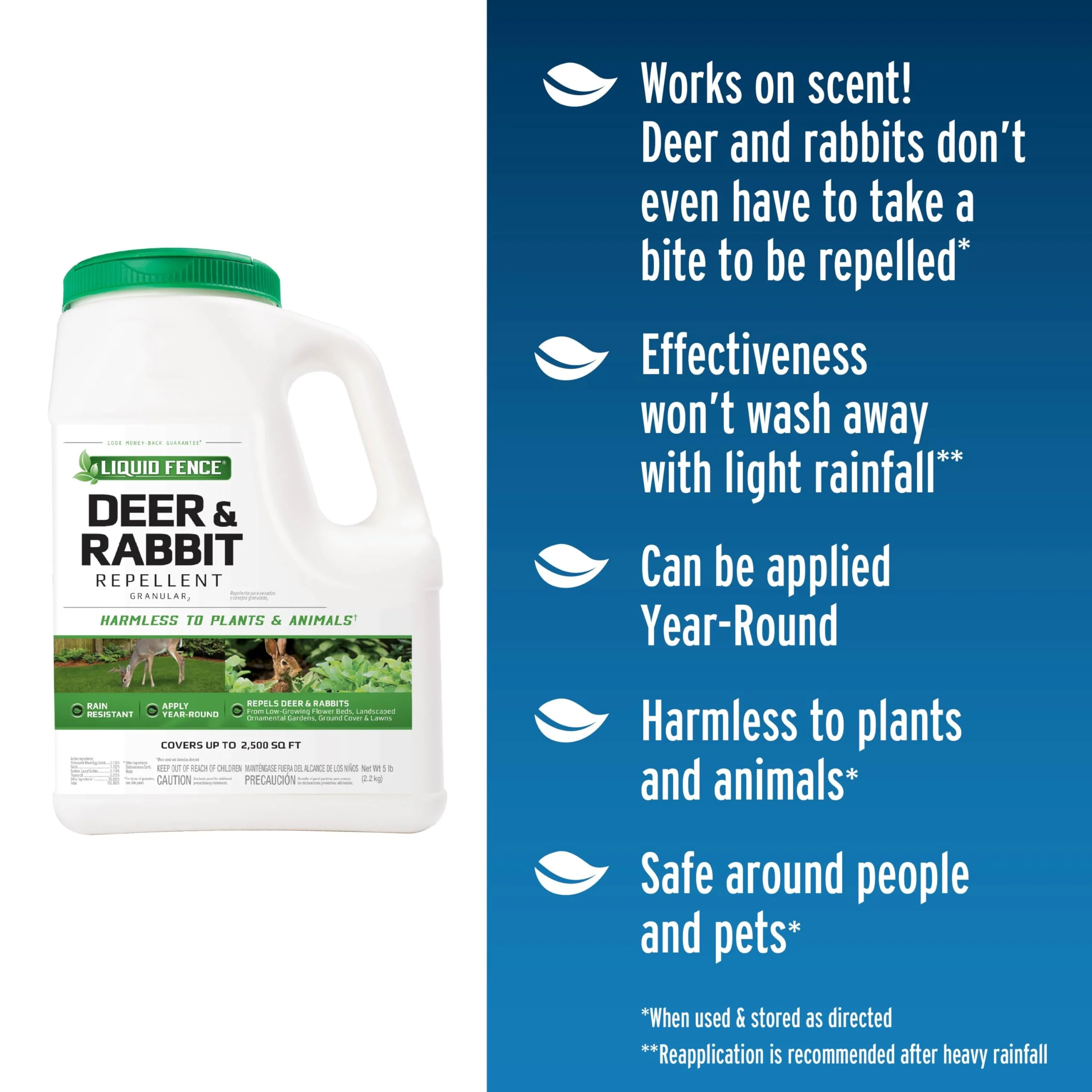 Liquid Fence Deer And Rabbit Repellent Granular 5 Pounds, Harmless To Plants And Animals - Image 11
