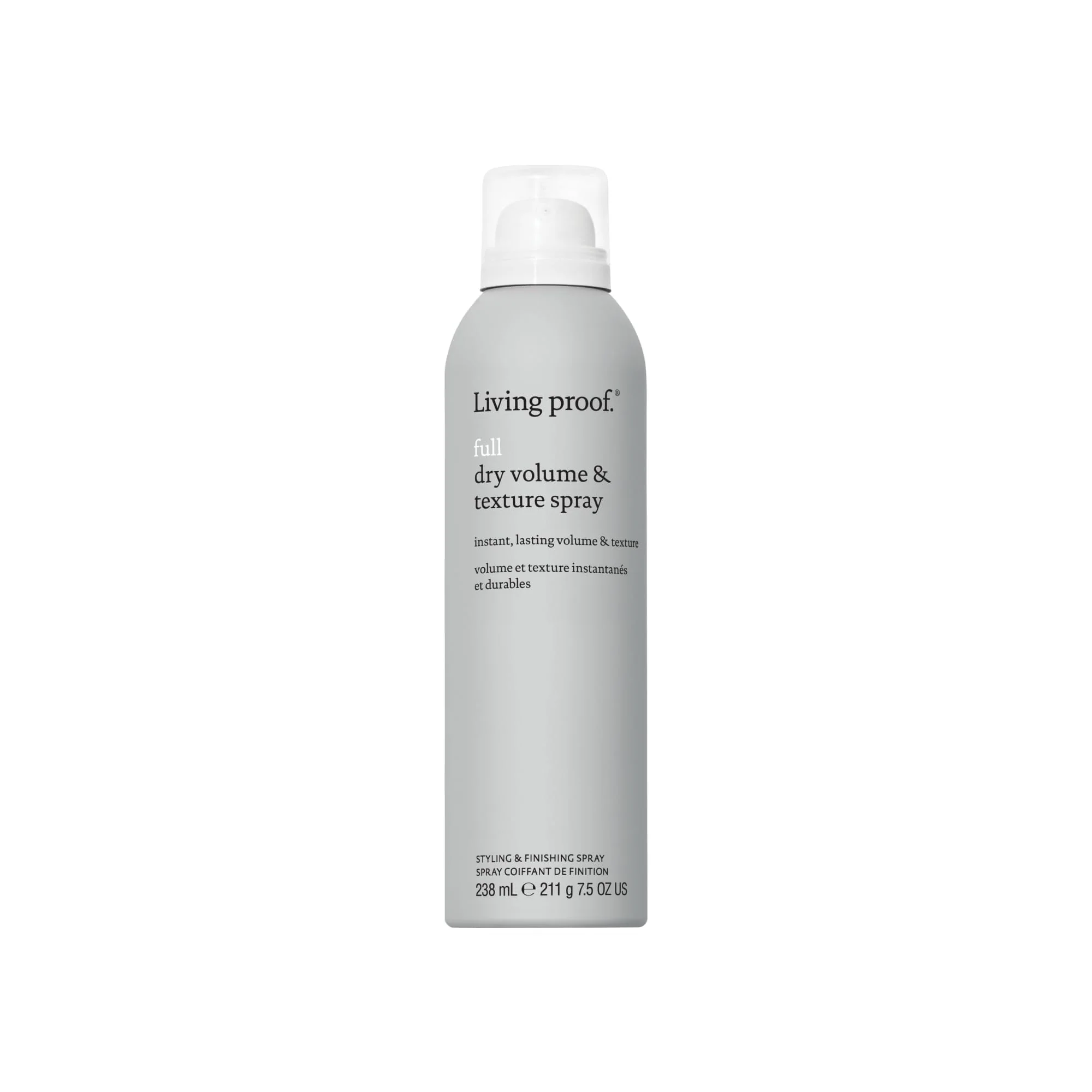 Living proof Full Dry Volume & Texture Spray – Instant Volume, Texture, Oil Absorption, Heat Protection, Lightweight Hold for Fine or Flat Hair, 7.5 oz