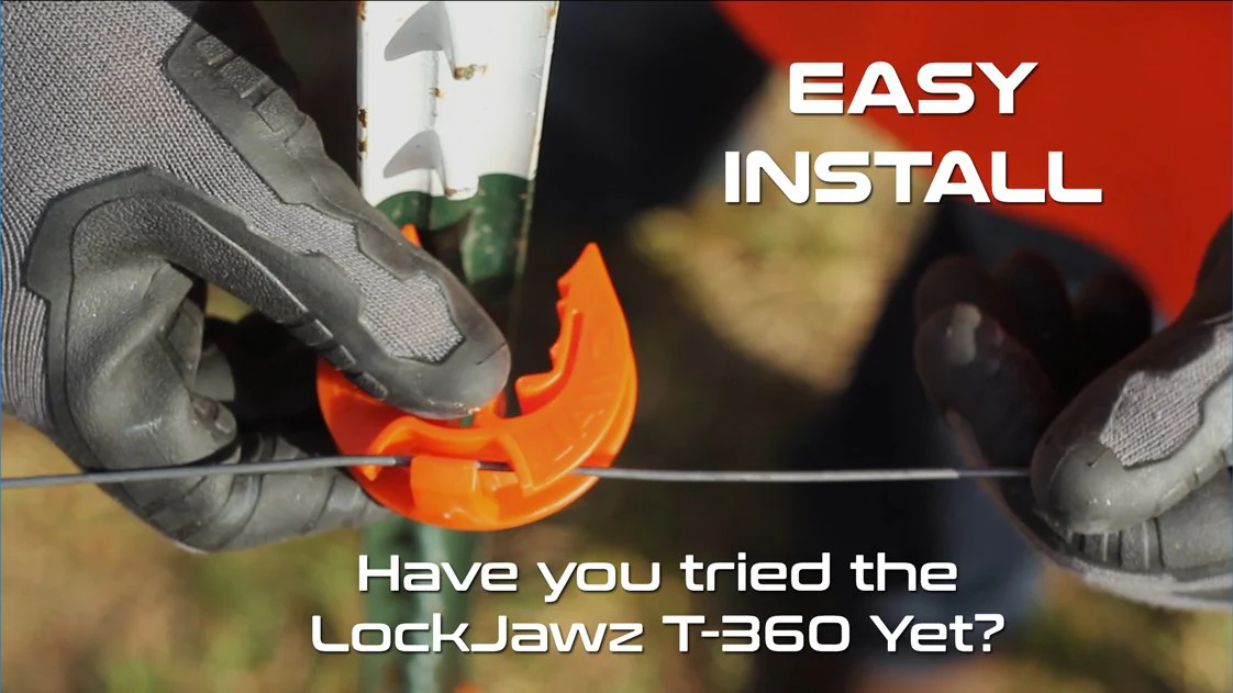 LockJawz T-Post Fence Insulator Orange - Image 5