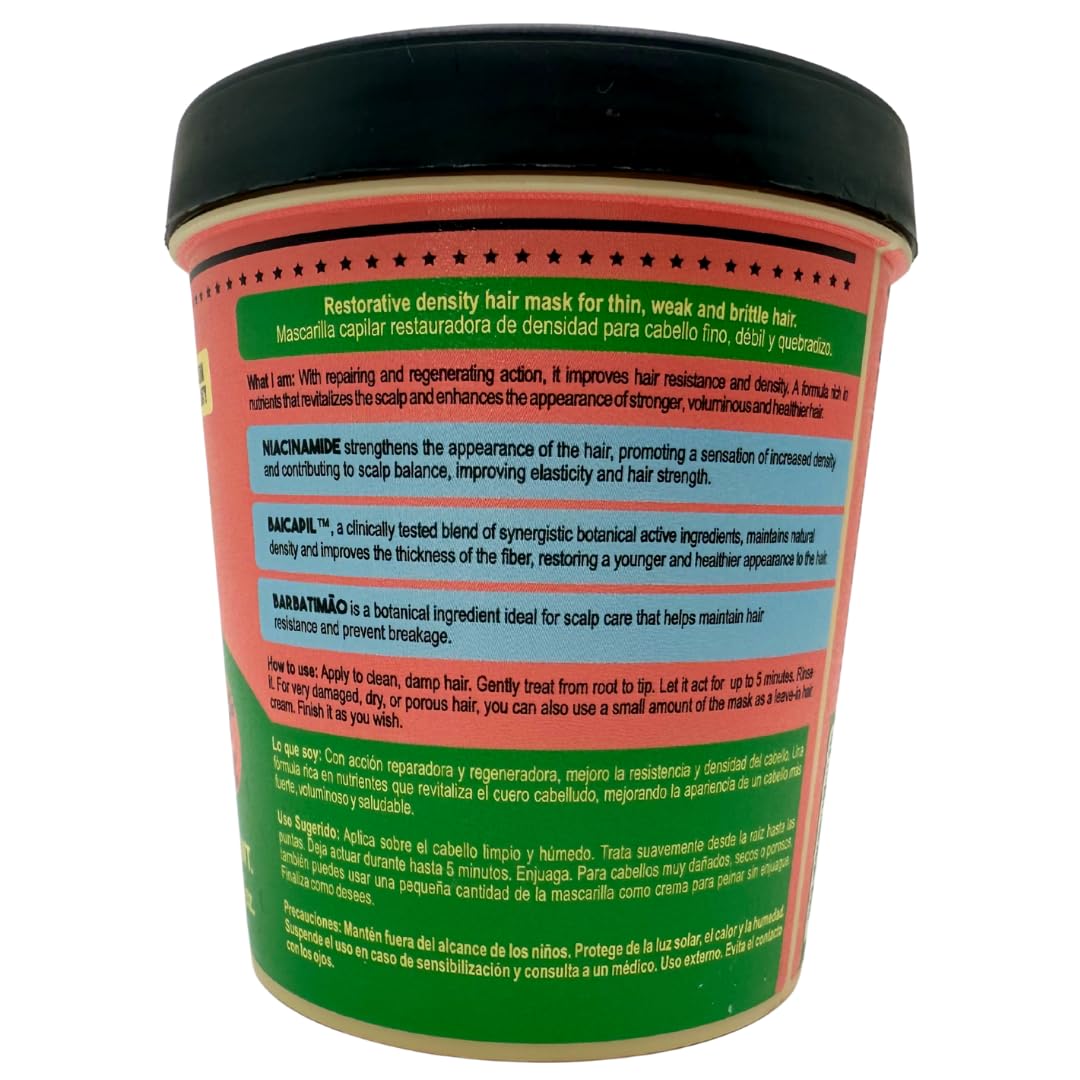 Lola From Rio - Densidade - Hair Mask For Fine, Weak, Brittle Hair, and Hair loss Problems, Stimulate Hair Growth and Improves Hair Resistance, Density, and Volume 8.11 Fl-Oz - Image 8