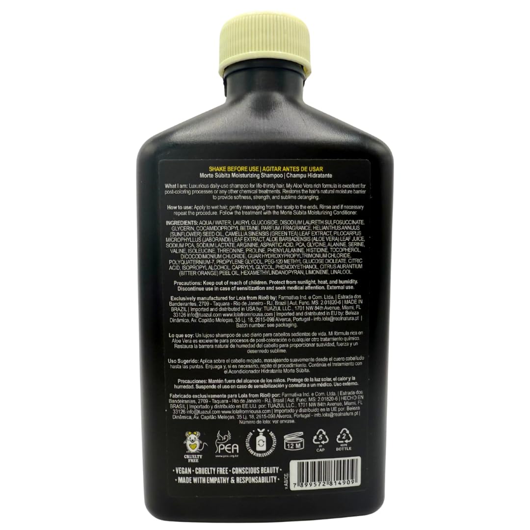 Lola From Rio - Morte Subita - Moisturizing Shampoo For Dry And Damaged Hair That Has Been Chemically Treated Vegan, Cruelty-free, Paraben-free, Sulfate-free 8.45 Fl Oz - Image 7