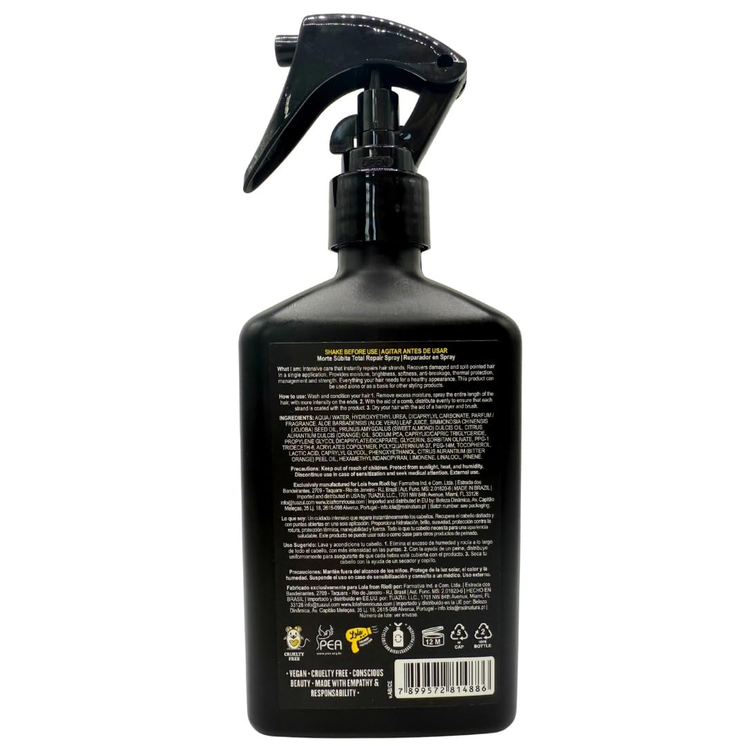 Lola From Rio Morte Súbita Total Hair Repair & Heat Protectant Spray, 8.45 fl oz - Image 8