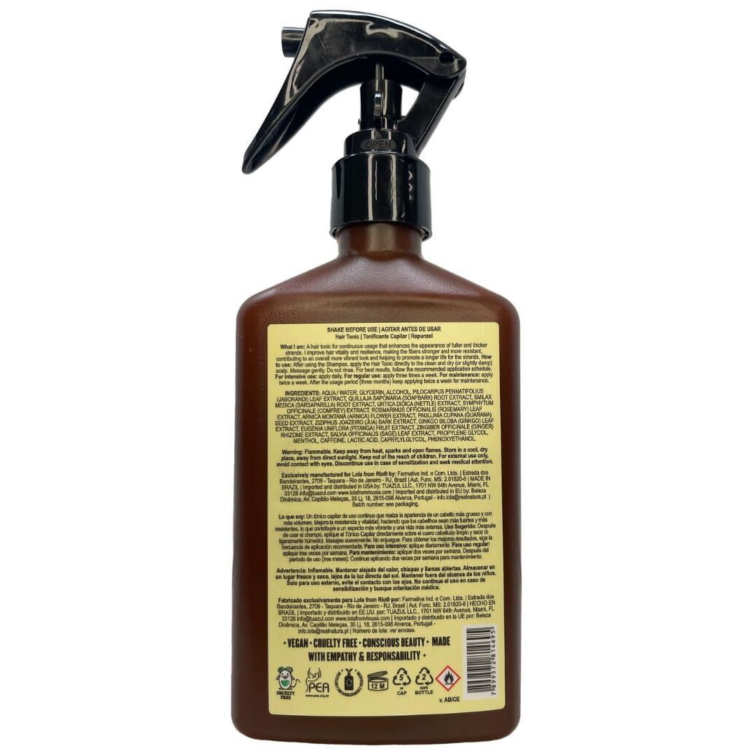 Lola From Rio – Rapunzel Hair Tonic Spray for Women – Hair Strengthening Treatment – Thickening Spray for Fine Hair – Supports Fuller, Healthier-Looking Hair – 8.45 fl oz - Image 9