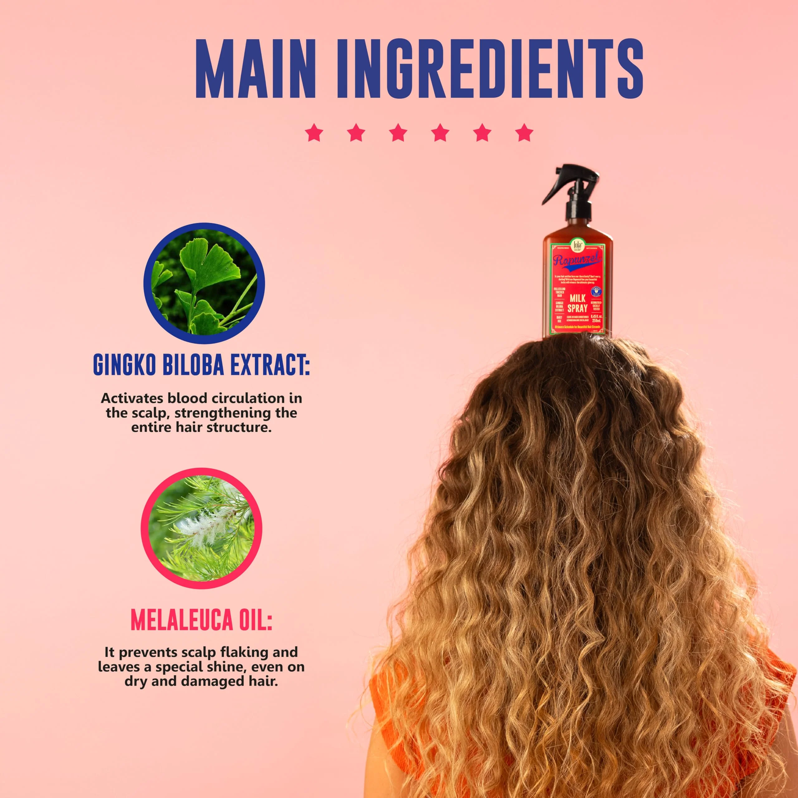Lola From Rio – Rapunzel Milk Spray for Women – Hydrating Leave-In Conditioner & Detangler – Lightweight Moisturizing Hair Treatment for Dry, Damaged Hair – 8.45 fl oz - Image 5