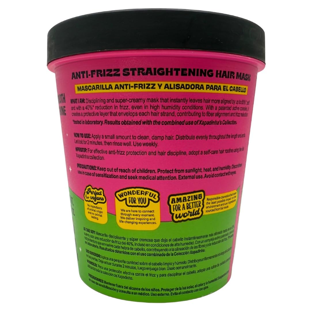 Lola From Rio - Xapadinha - Disciplining Hair Mask For Straight or Straightnened Hair, 55% Alignement, 40% Reduction in Frizz, Intense Shine 15.87 Fl Oz - Image 7