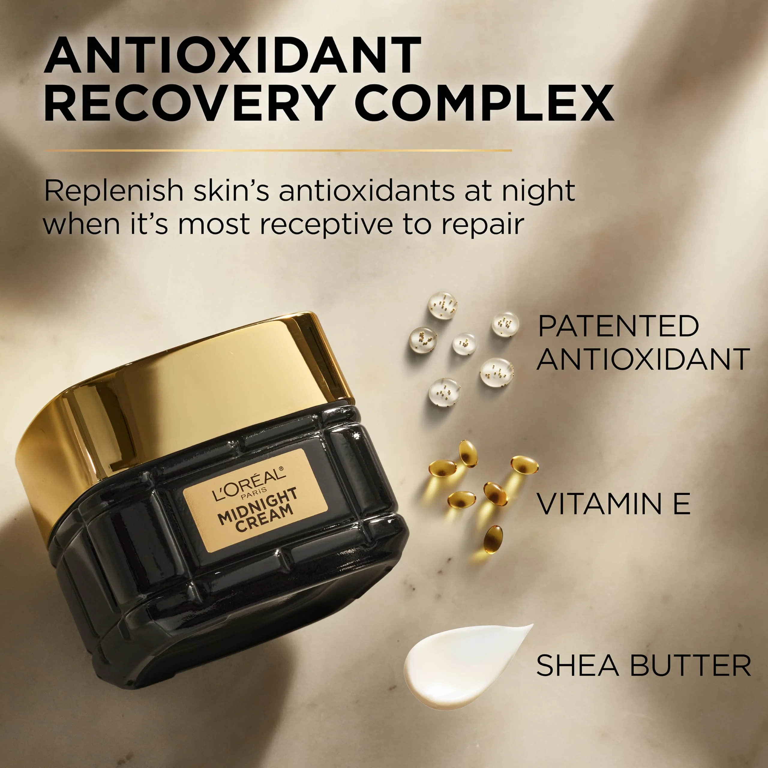 L'Oreal Paris Age Perfect Anti-Aging Midnight Cream, Face Moisturizer to Reduce Wrinkles and Firm Skin, 1.7oz + Serum Sample - Image 29