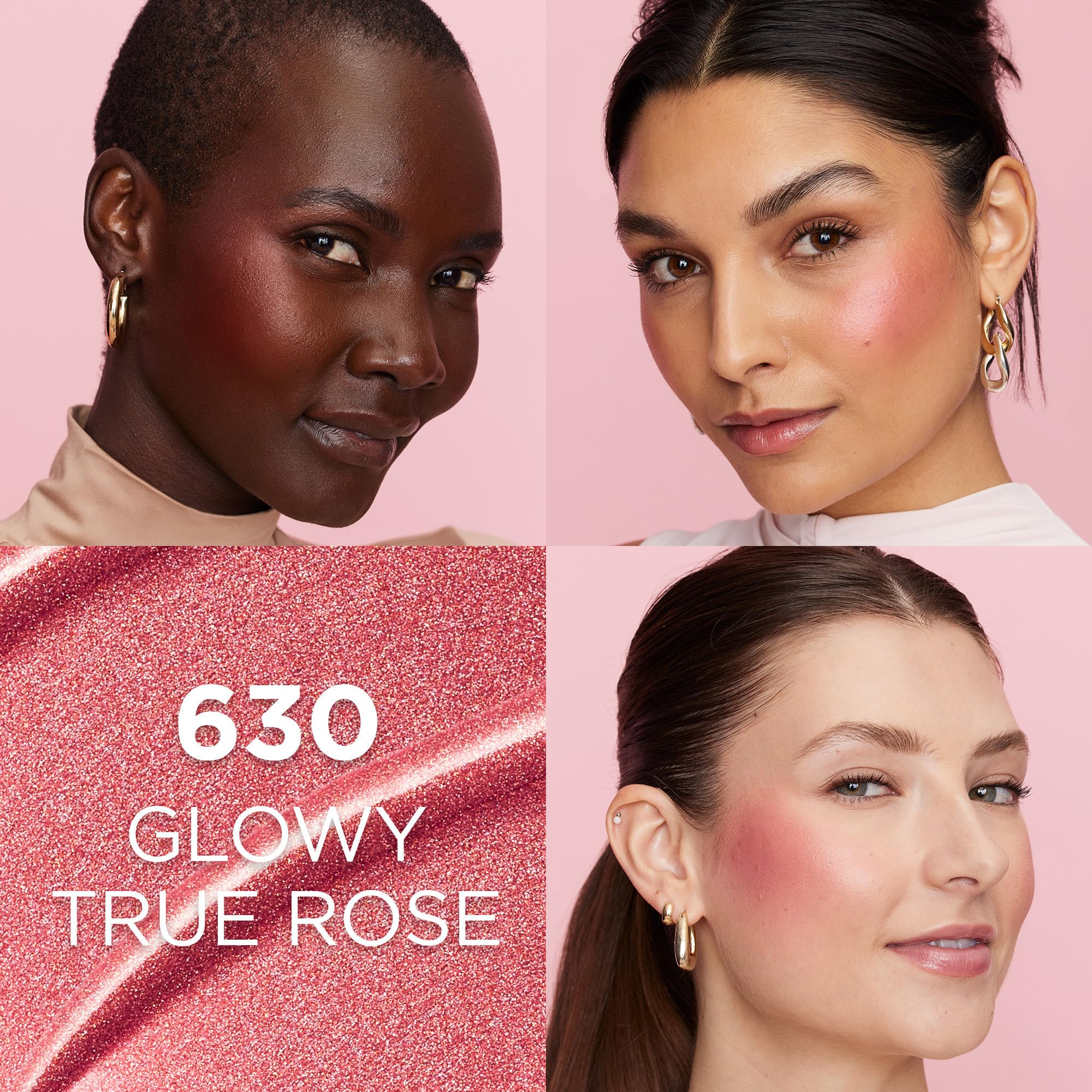 L'Oreal Paris Cosmetics L'Oreal Paris True Match Lumi Le Liquid Blush, Intense Lightweight Blush Formula With Liquid Pigments, Glowy True Rose, 0.33 Fl Oz - Image 6