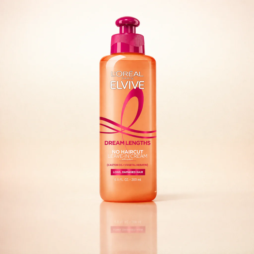 L'Oreal Paris Elvive Dream Lengths No Haircut Cream Leave In Conditioner, 6.8 fl. oz.