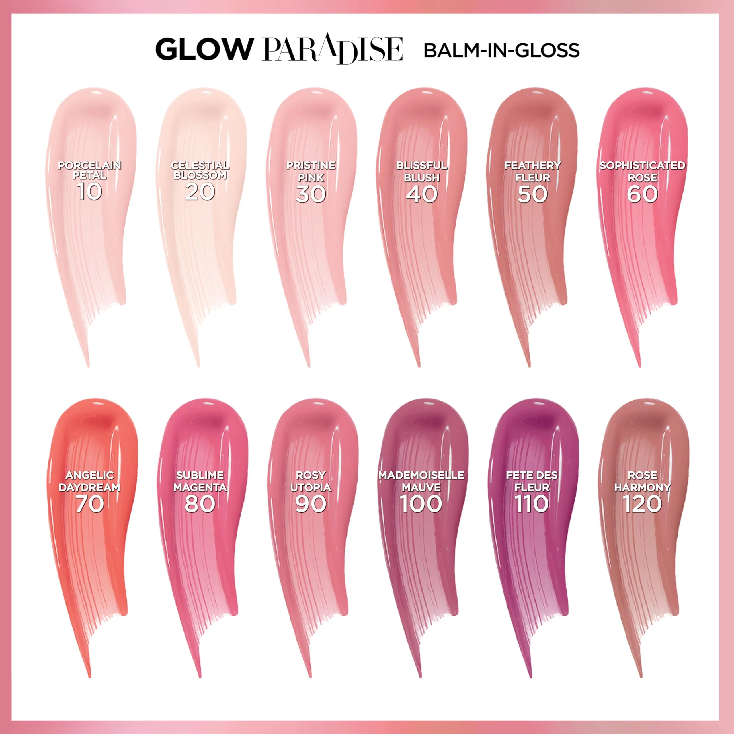 L'Oreal Paris Glow Paradise Hydrating Tinted Lip Balm-in-Gloss with Pomegranate Extract & Hyaluronic Acid, Ultra-Gentle, Non-Sticky Formula, Fete de Fleurs, 0.23 fl oz - Image 6