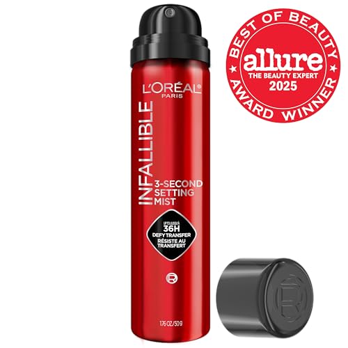 L'Oreal Paris Infallible 3-Second Setting Spray Mist, Microfine Mist for up to 36HR Wear, Clear, 1.76 oz - Image 7
