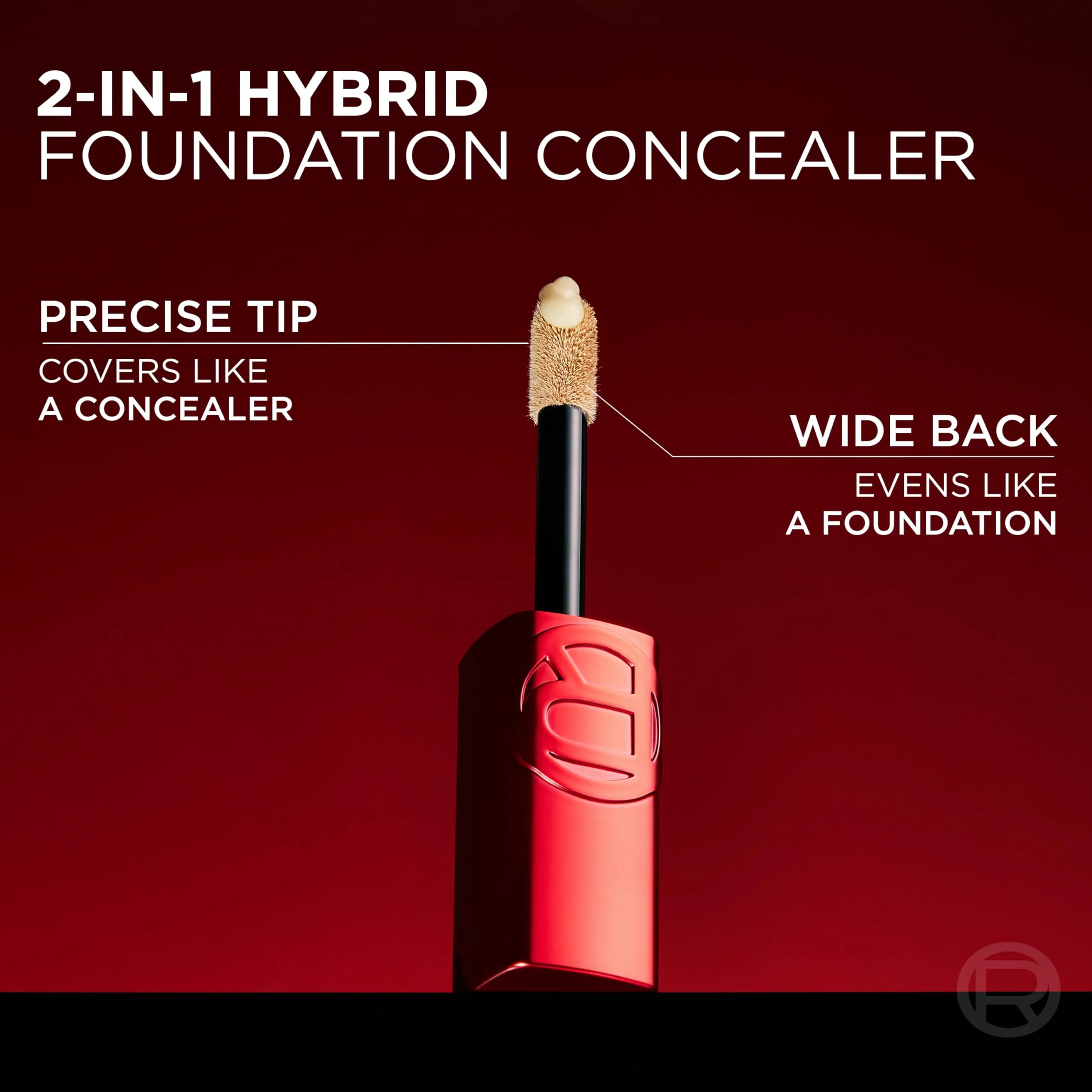 L'Oreal Paris Infallible Skin Ink 2-in-1 Foundation Concealer Hybrid Face Makeup, up to 48HR Transfer-Resistant with Medium Coverage, 125 Light Warm - Image 4
