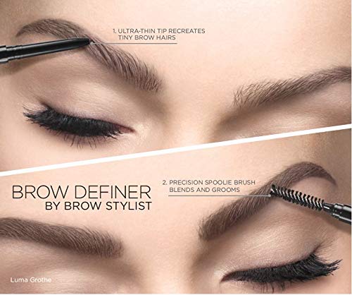 L'Oreal Paris Makeup Brow Stylist Definer Waterproof Eyebrow Pencil, Ultra-Fine Mechanical Pencil, Draws Tiny Brow Hairs and Fills in Sparse Areas and Gaps, Dark Blonde, 0.003 Ounce (Pack of 1) - Image 10