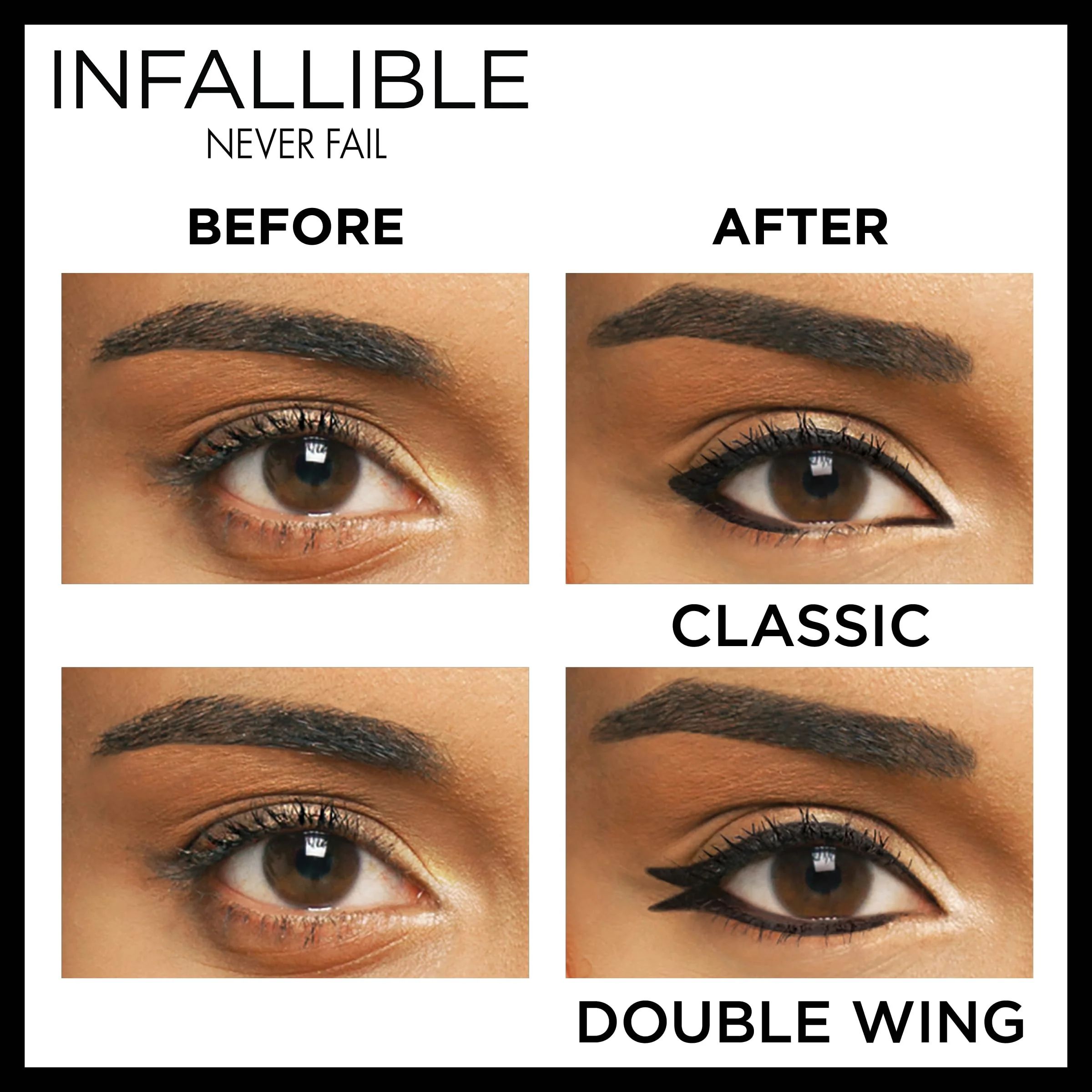 L'Oreal Paris Makeup Infallible Never Fail Original Mechanical Pencil Eyeliner with Built in Sharpener, Navy, 0.008 oz. - Image 4