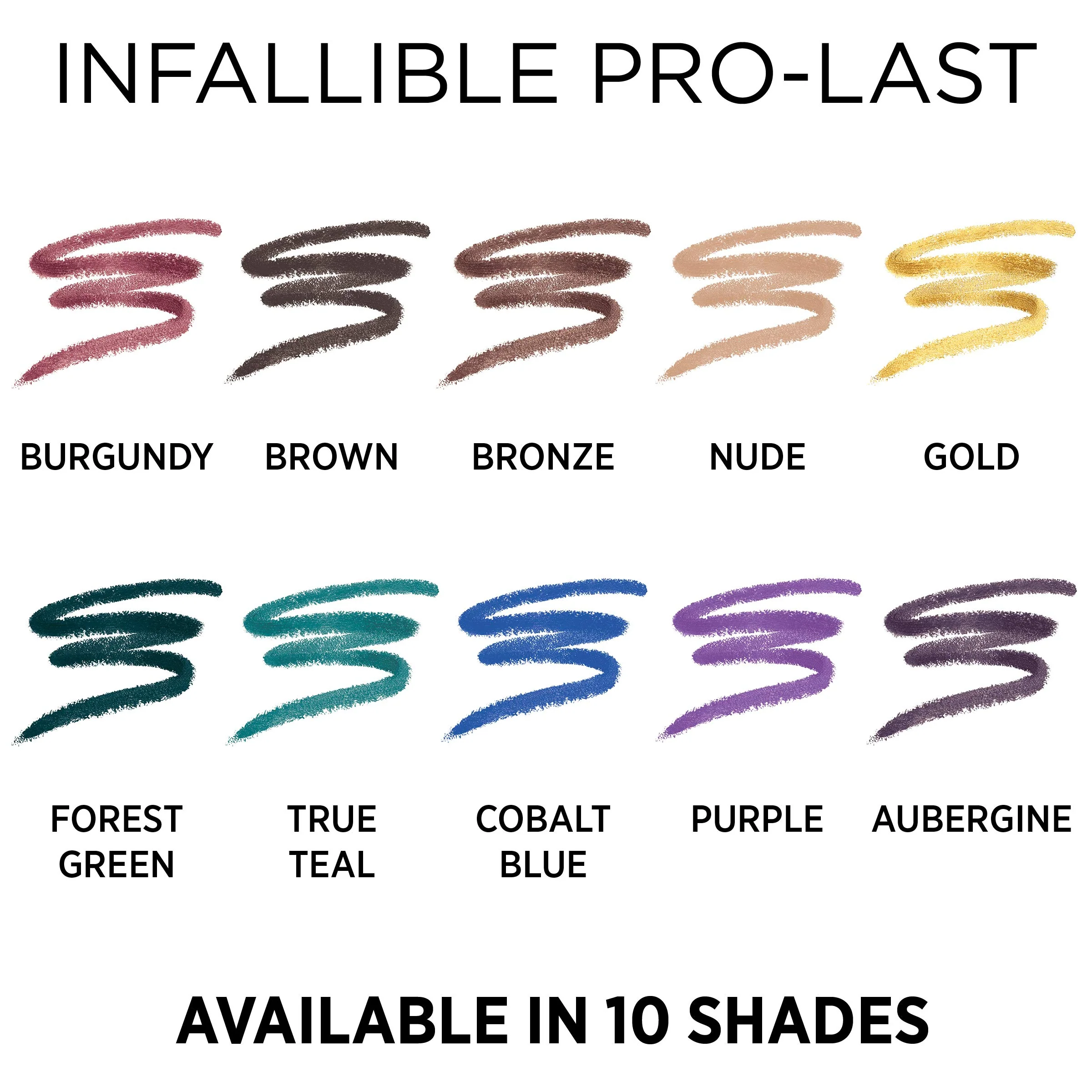 L'Oreal Paris Makeup Infallible Pro-Last Pencil Eyeliner, Waterproof and Smudge-Resistant, Glides on Easily to Create any Look, Burgundy, 0.042 oz. - Image 2
