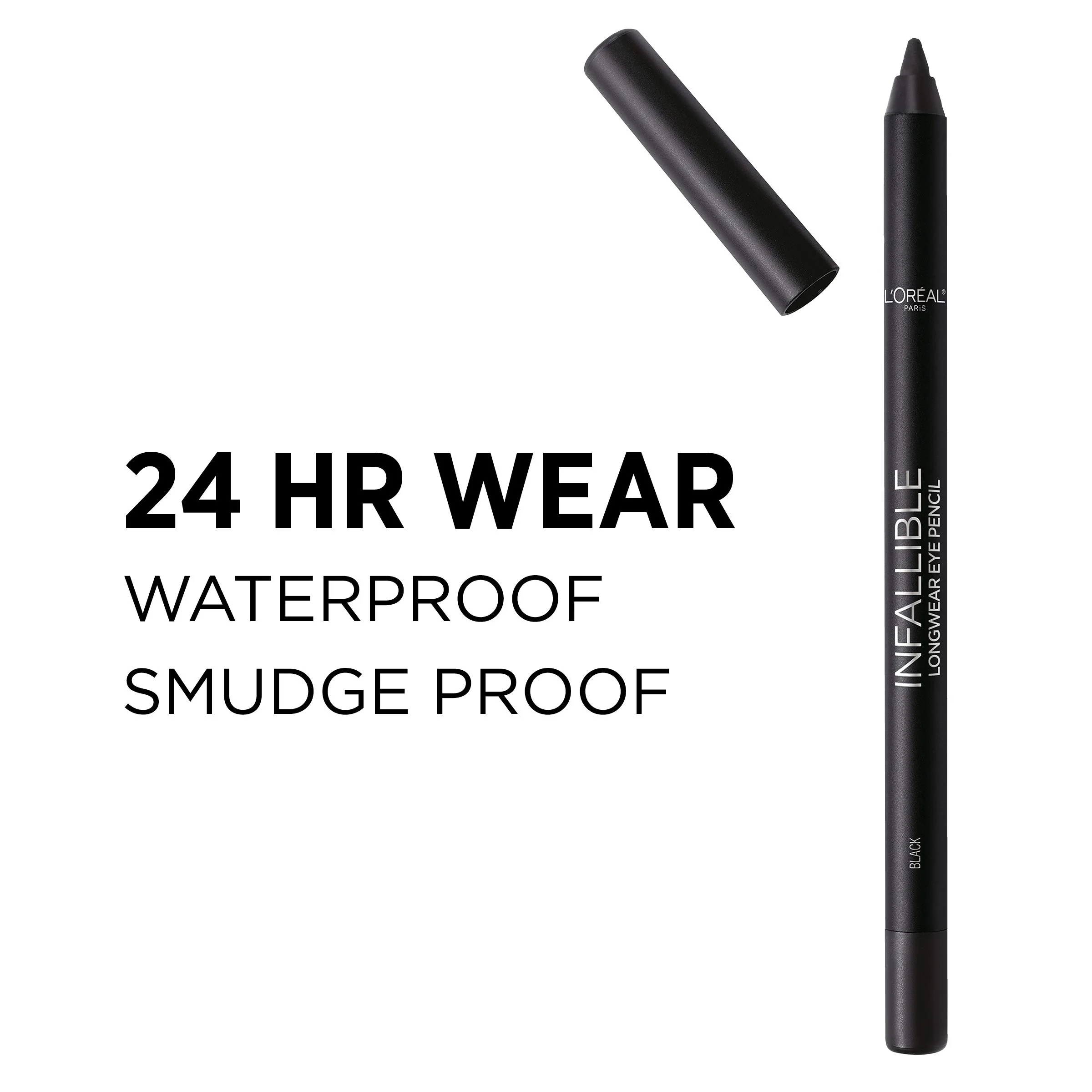 L'Oreal Paris Makeup Infallible Pro-Last Pencil Eyeliner, Waterproof and Smudge-Resistant, Glides on Easily to Create any Look, Grey, 0.042 oz. - Image 4