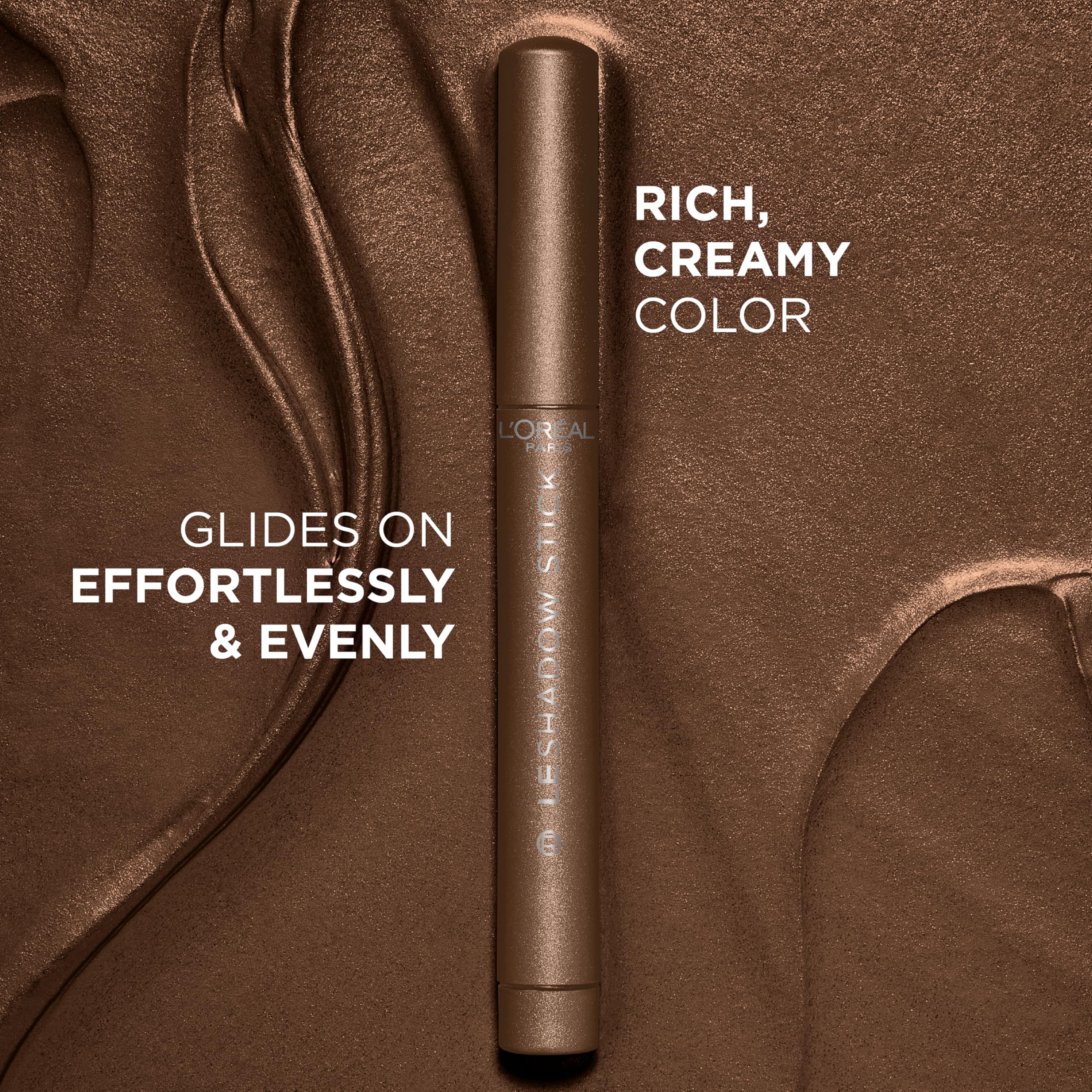 L'Oreal Paris Makeup Le Shadow Stick Eyeshadow, Blendable, Smudge-Resistant, Cream Eyeshadow, Brown Abyss, 0.05 Oz - Image 6