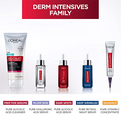 L'Oreal Paris Revitalift 0.3% Pure Retinol Night Serum, Reduce Deep Wrinkles, Fragrance Free 1 oz + Moisturizer Sample - Image 3