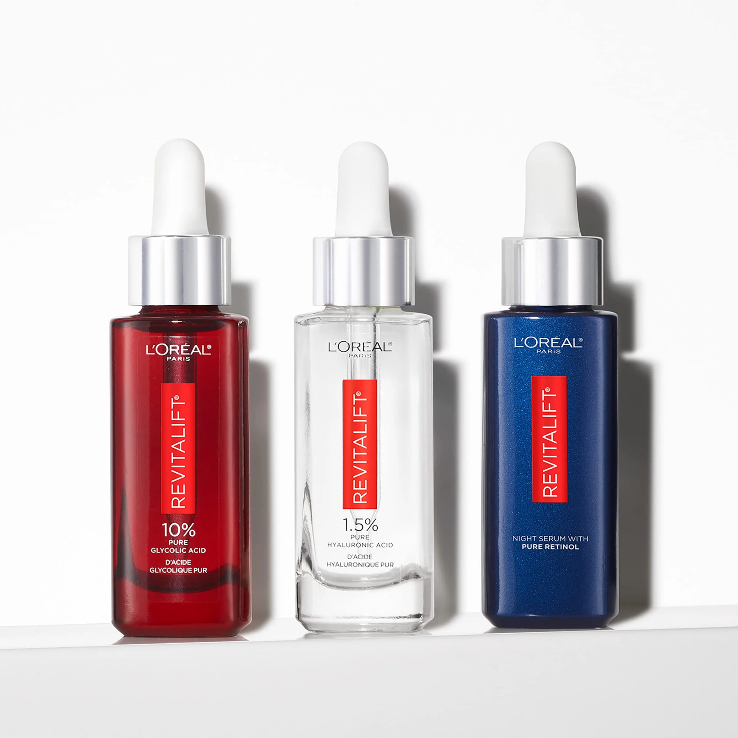L'Oreal Paris Revitalift 0.3% Pure Retinol Night Serum, Reduce Deep Wrinkles, Fragrance Free 1 oz + Moisturizer Sample - Image 6