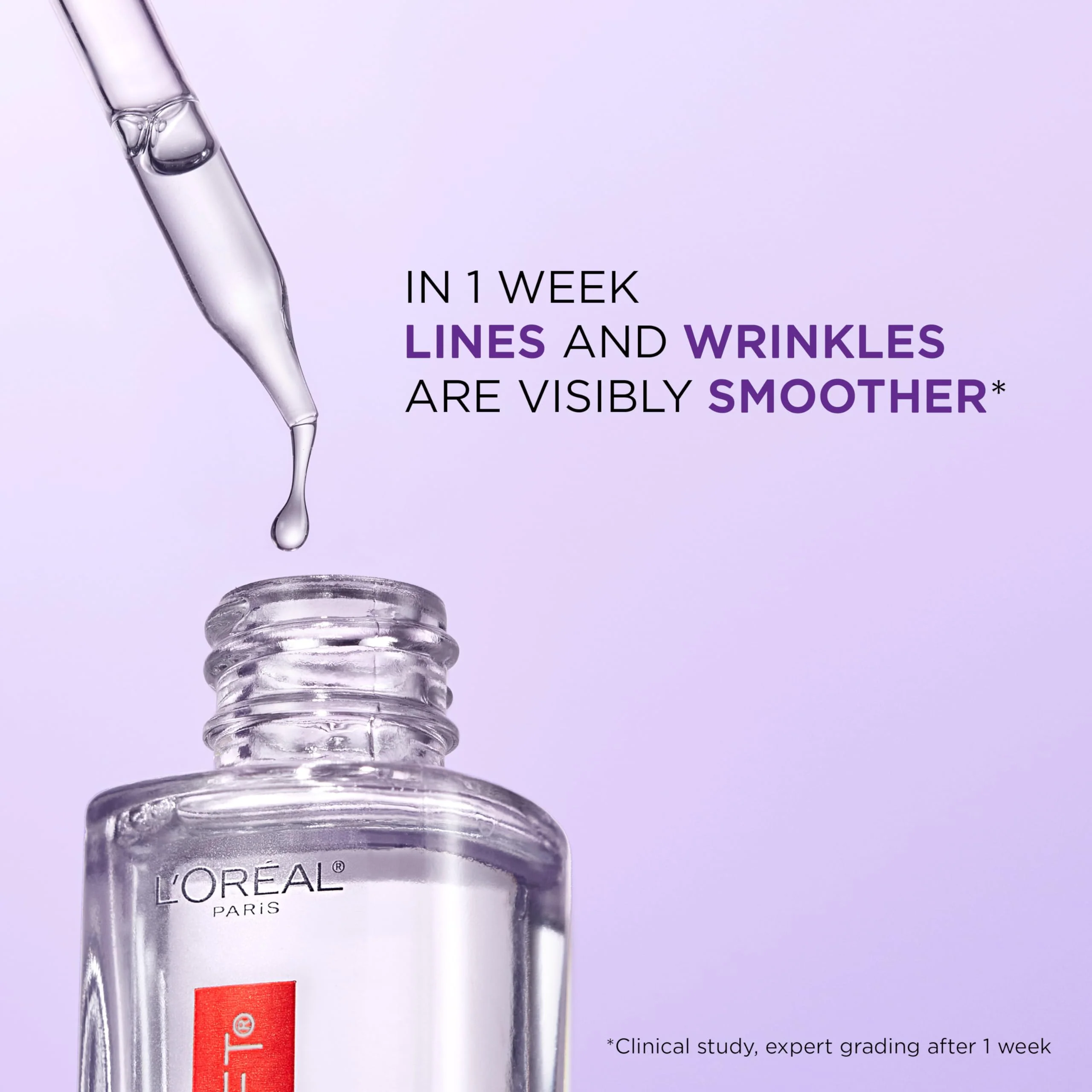 L'Oreal Paris Revitalift 1.5% Pure Hyaluronic Acid Face Serum, Hydrate & Reduce Wrinkles, Fragrance Free 1.7 oz - Image 8