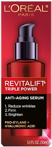 L'Oreal Paris Revitalift Triple Power Anti-Aging Concentrated Face Serum, Hyaluronic Acid and Pro-Xylane, Reduces Wrinkles 1 oz - Image 5